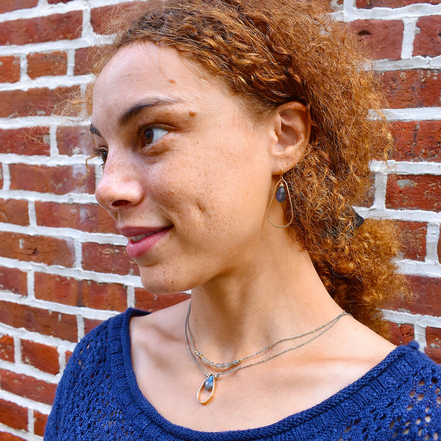 Labradorite Teardrop Earring