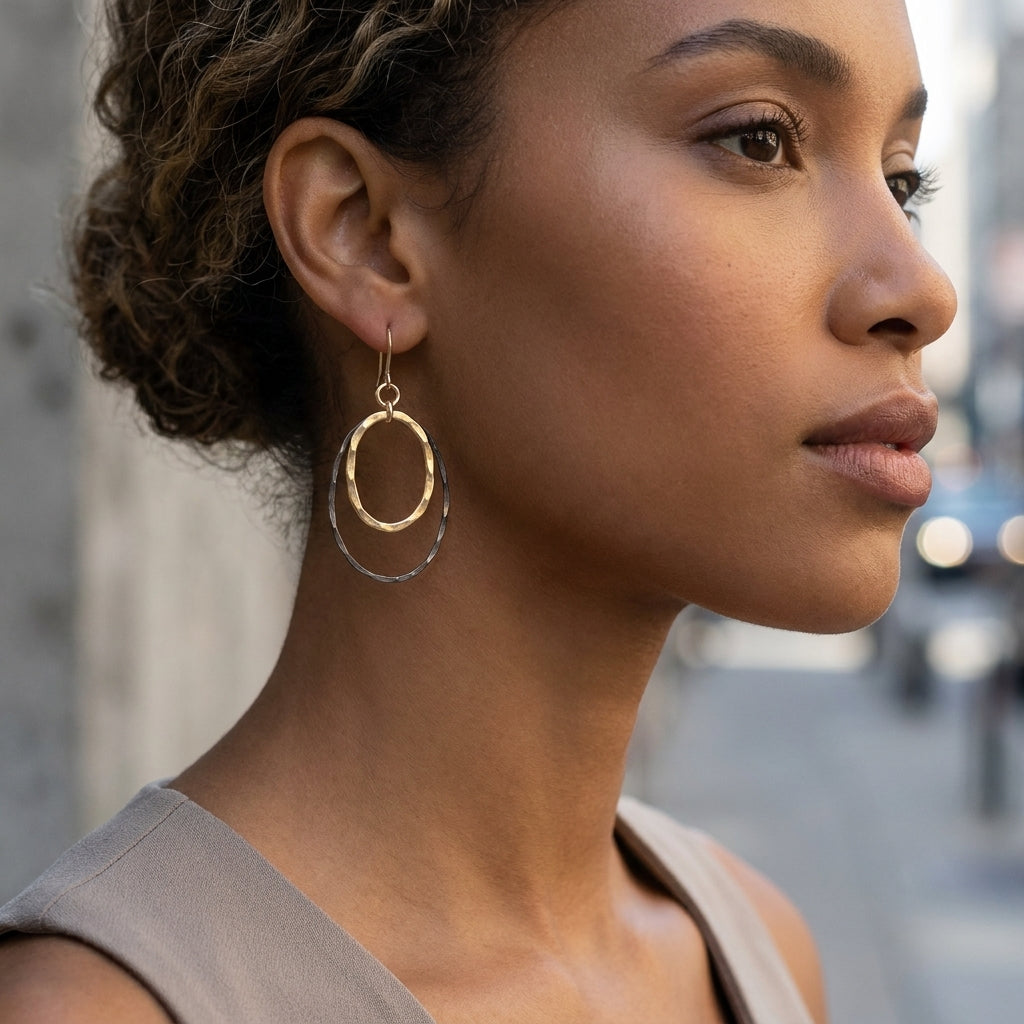 Golden Eclipse Earrings