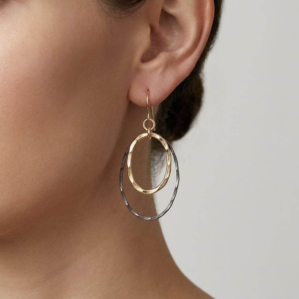 Golden Eclipse Earrings