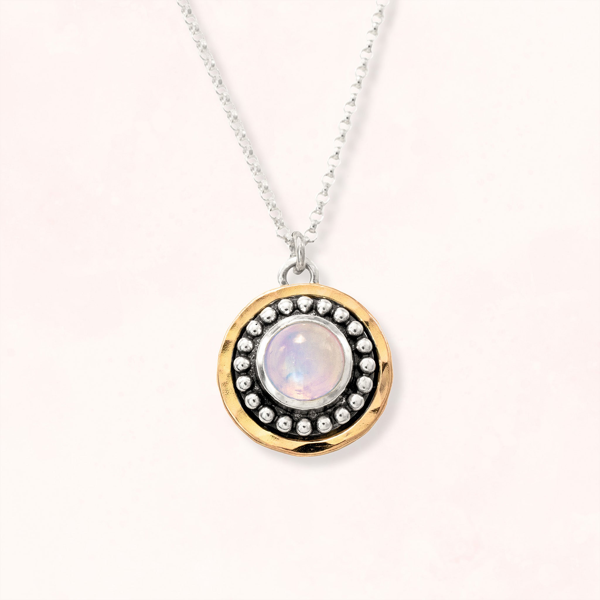 Moonstone Medallion Necklace