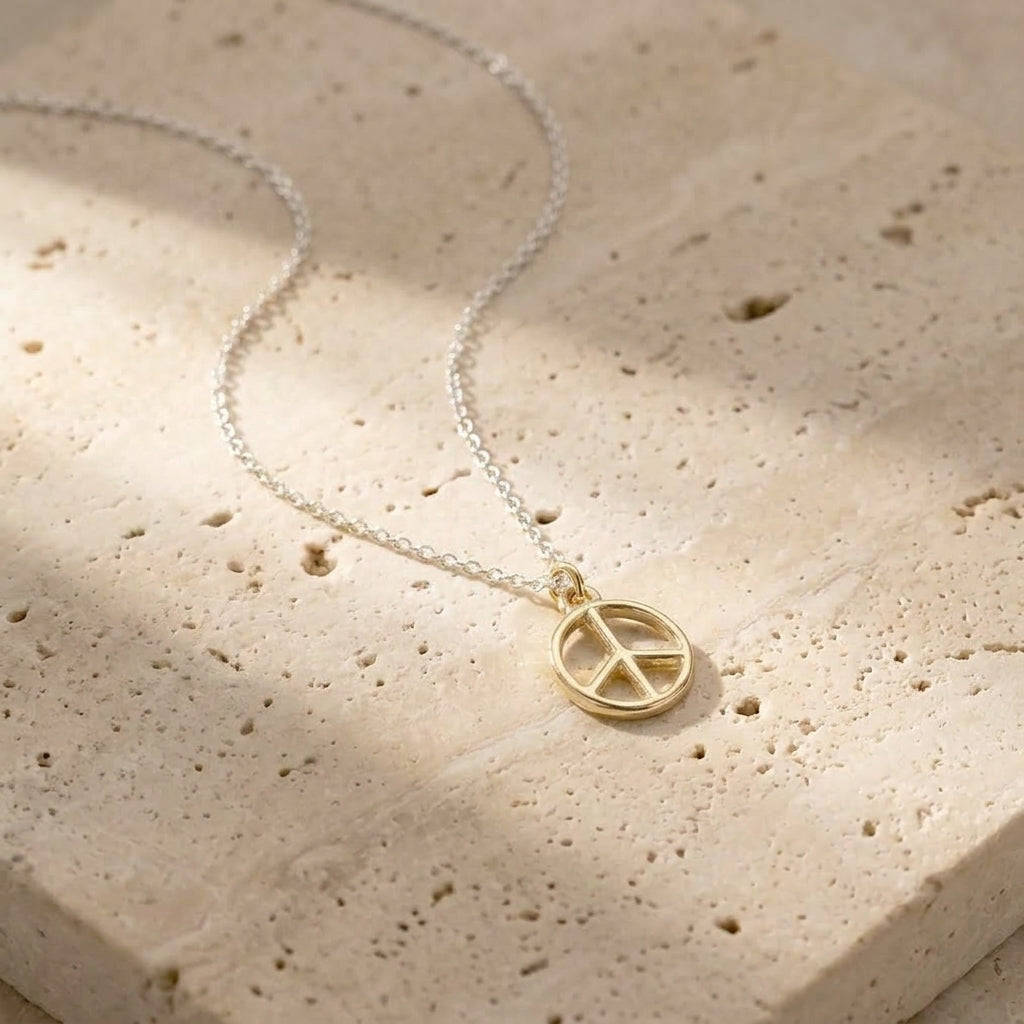 Gold Peace Necklace