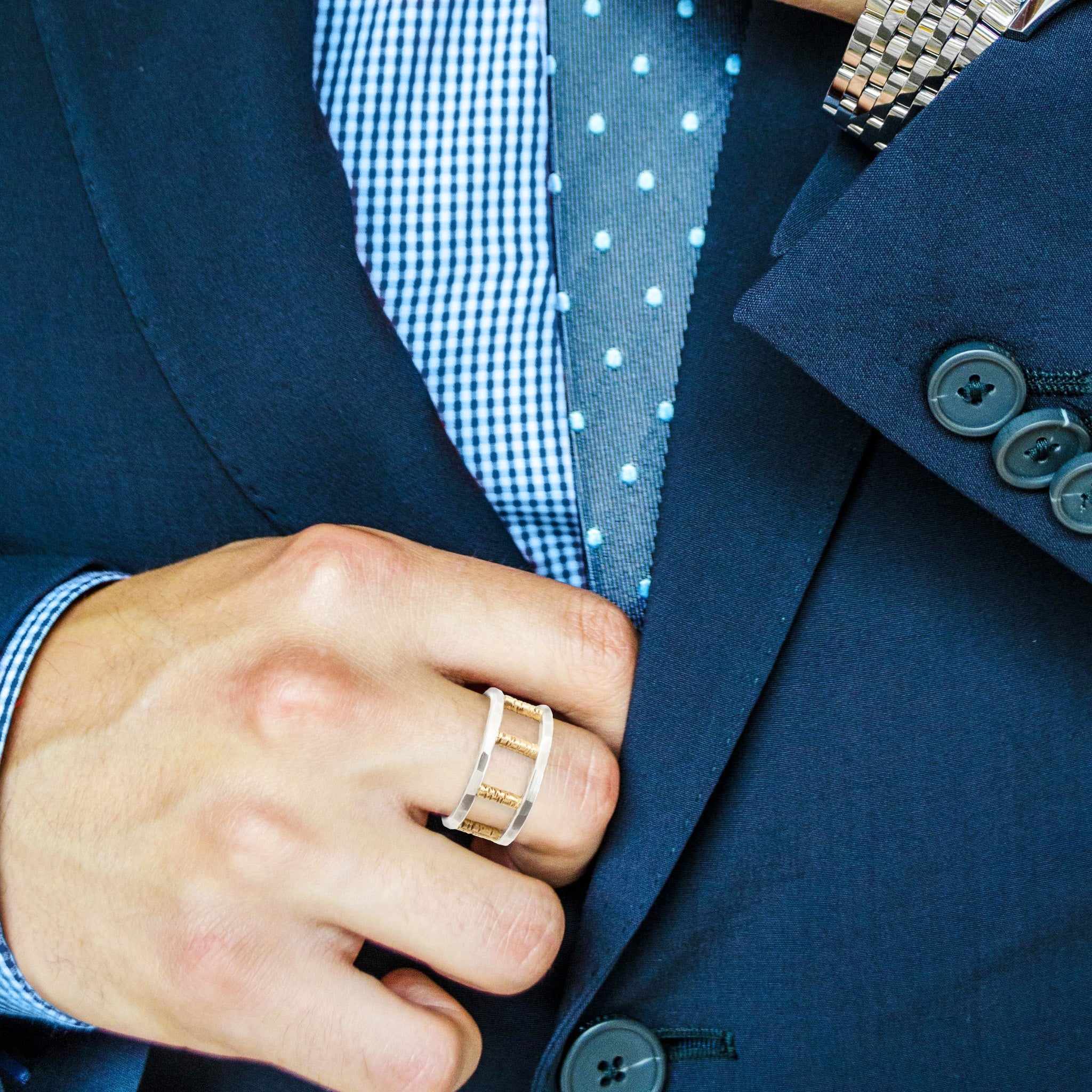 Architectural Bridge Ring - Rings