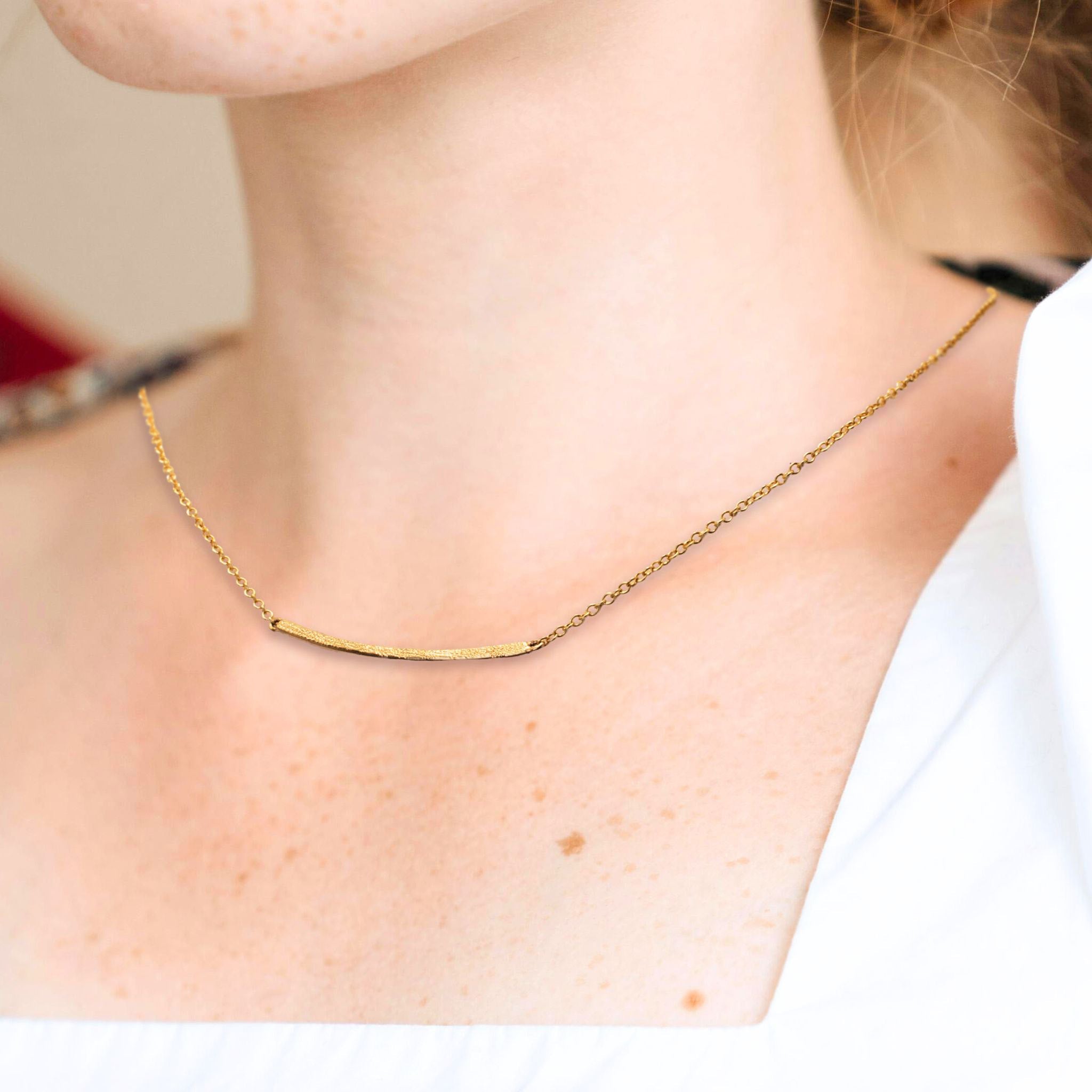Aurum Bar Necklace - Necklaces