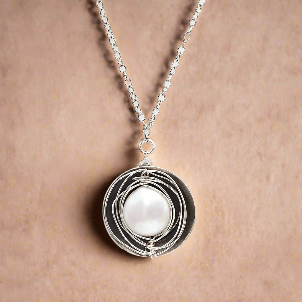 Coin Pearl Nest Necklace - Necklaces