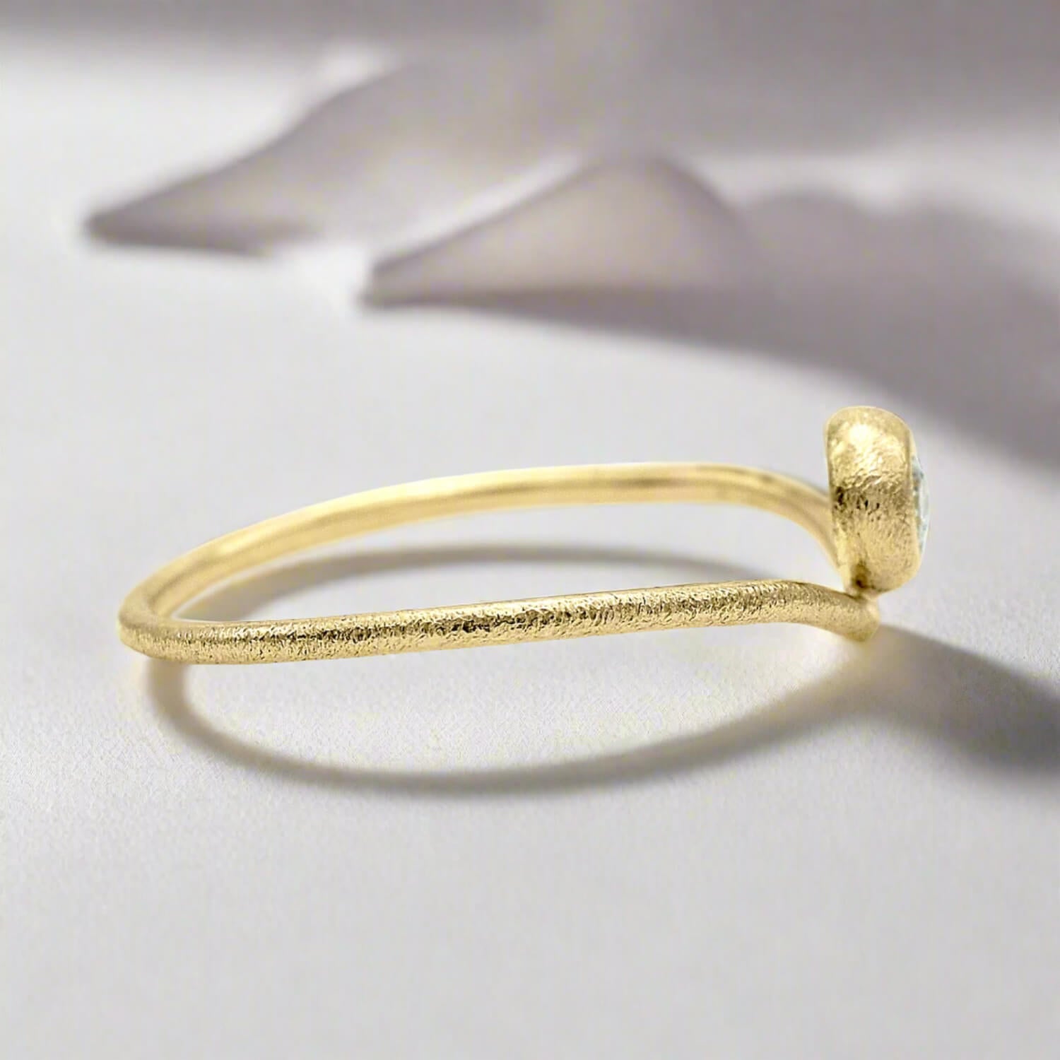 Curved Diamond Ring