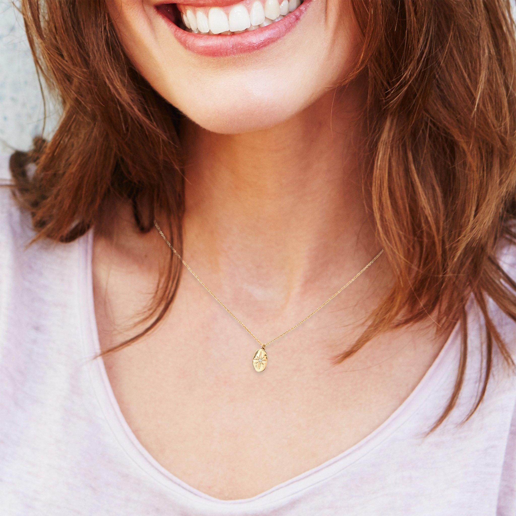 Diamond North Star Necklace -