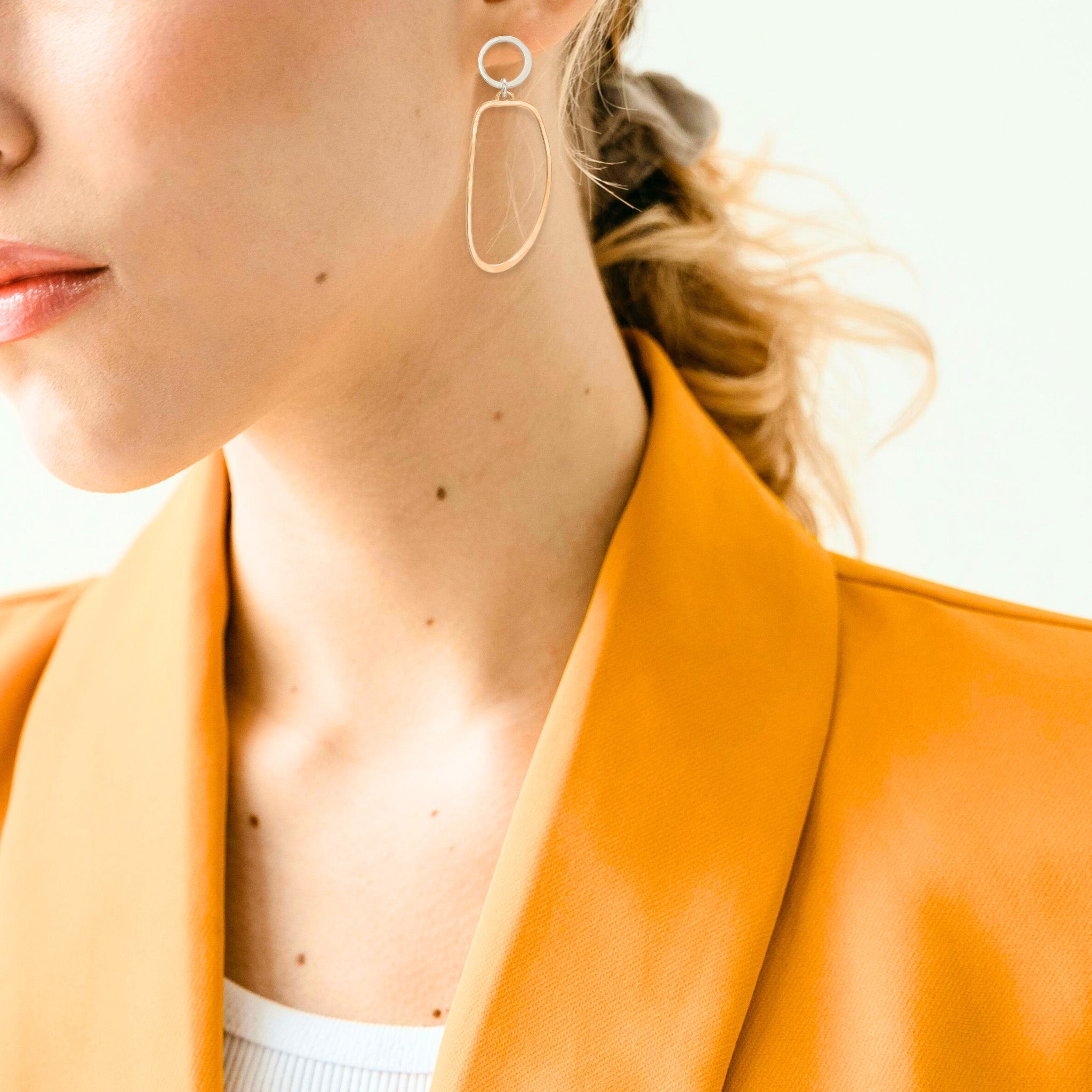 Duo Metal Earring - Earrings