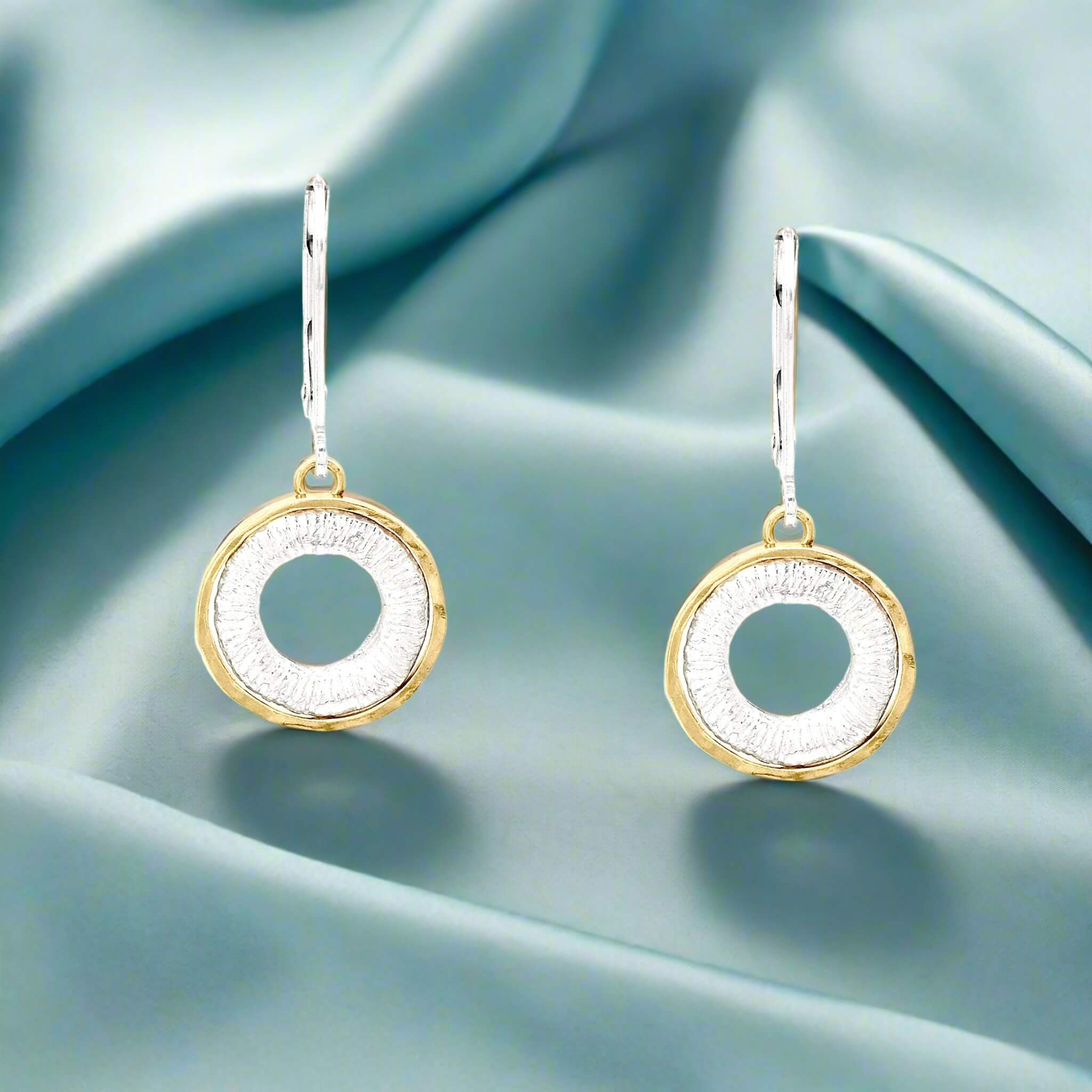 Etched Sunburst Earrings - Earrings