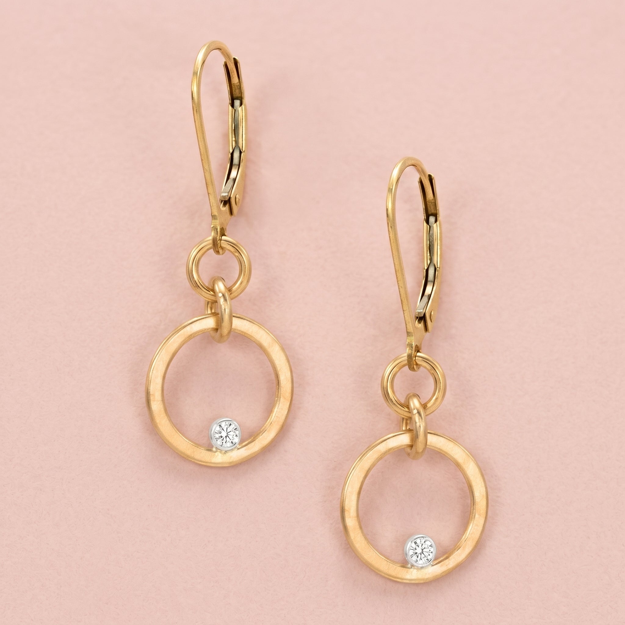 Gilded Circle Earrings - Earrings