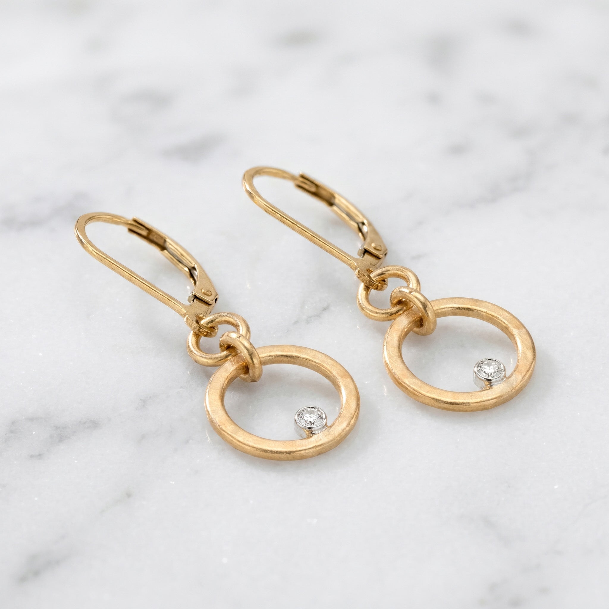 Gilded Circle Earrings - Earrings