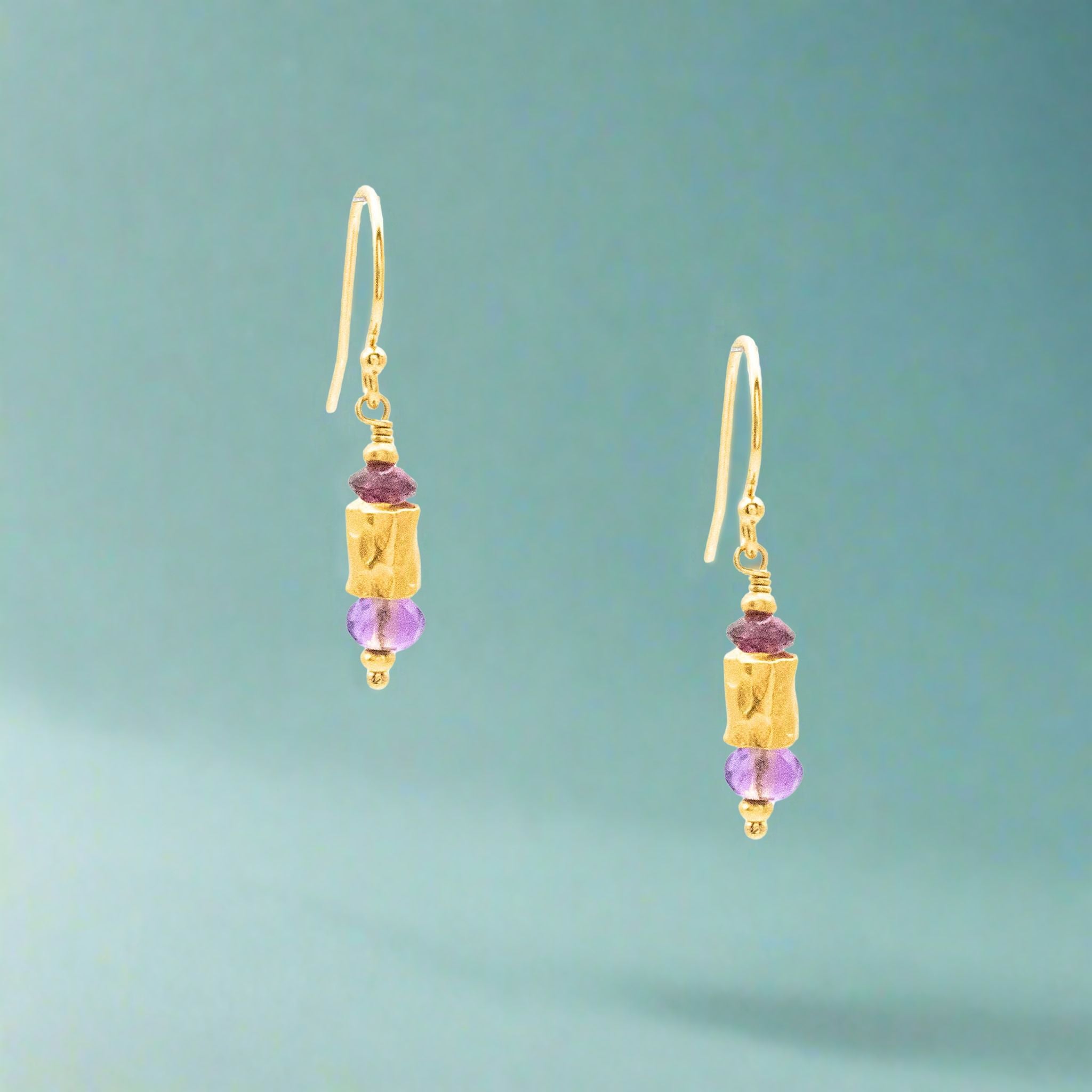 Gilded Column Earrings - Earrings