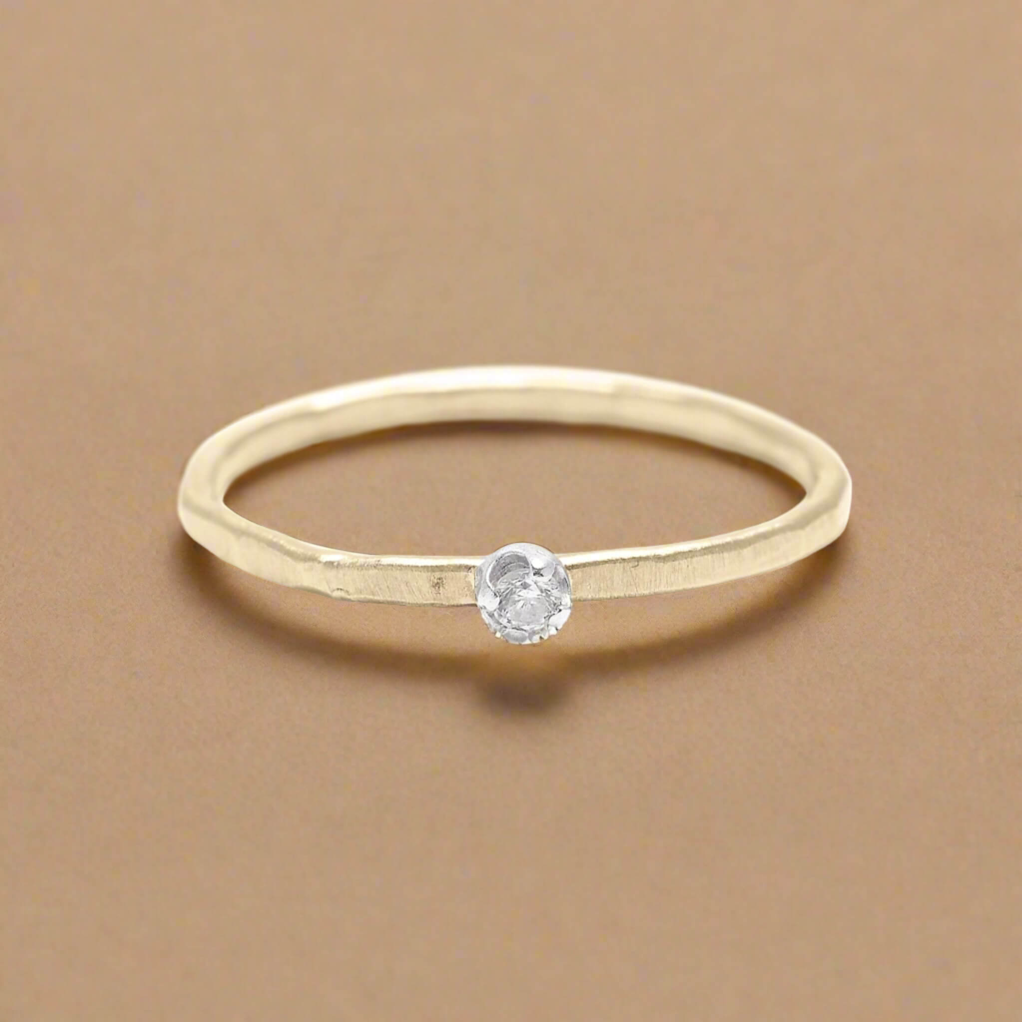 Gilded Sparkle Stacker - Rings