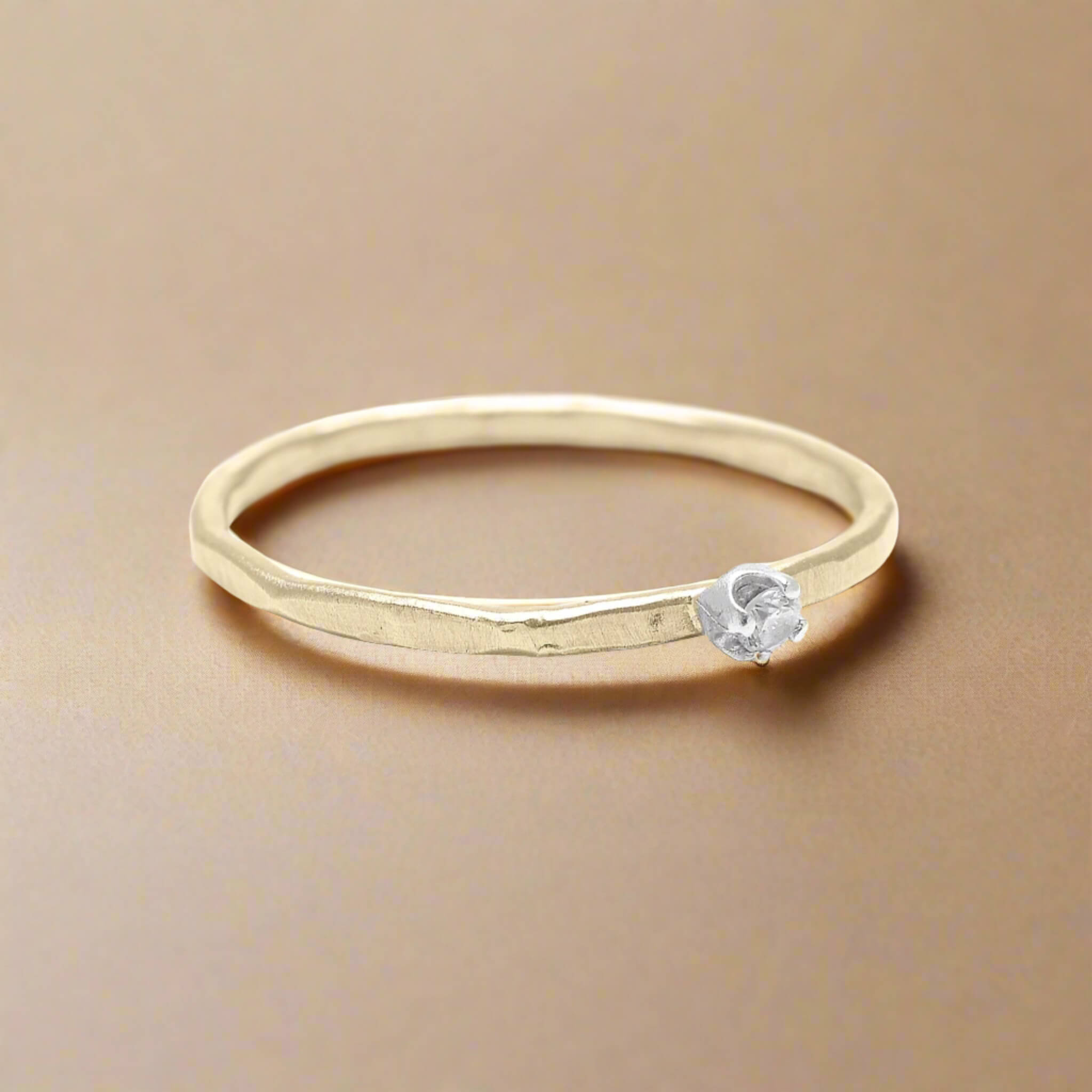 Gilded Sparkle Stacker - Rings