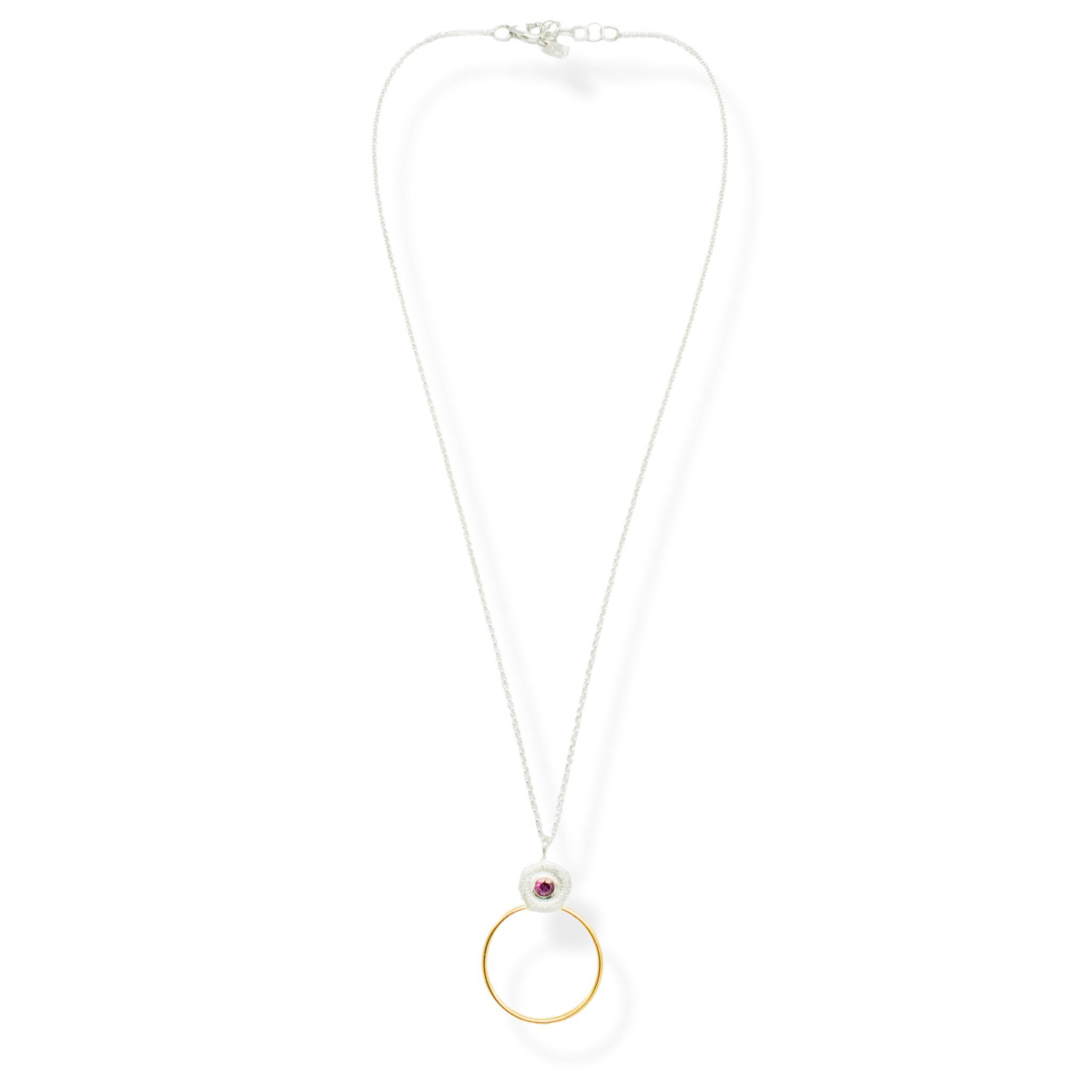 Gilded Stardust Garnet Necklace - Necklaces