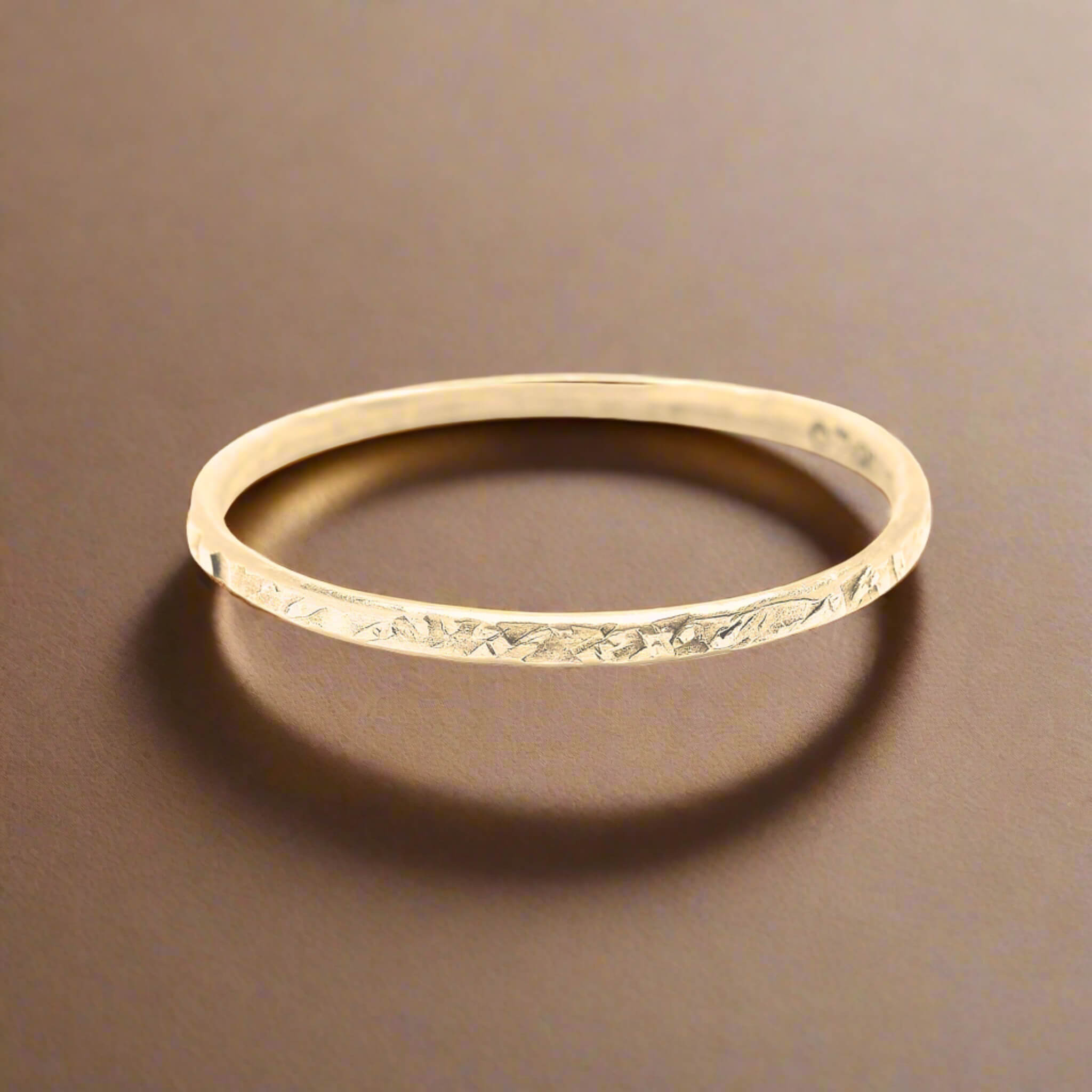 Gilded Textured Stacker - Rings