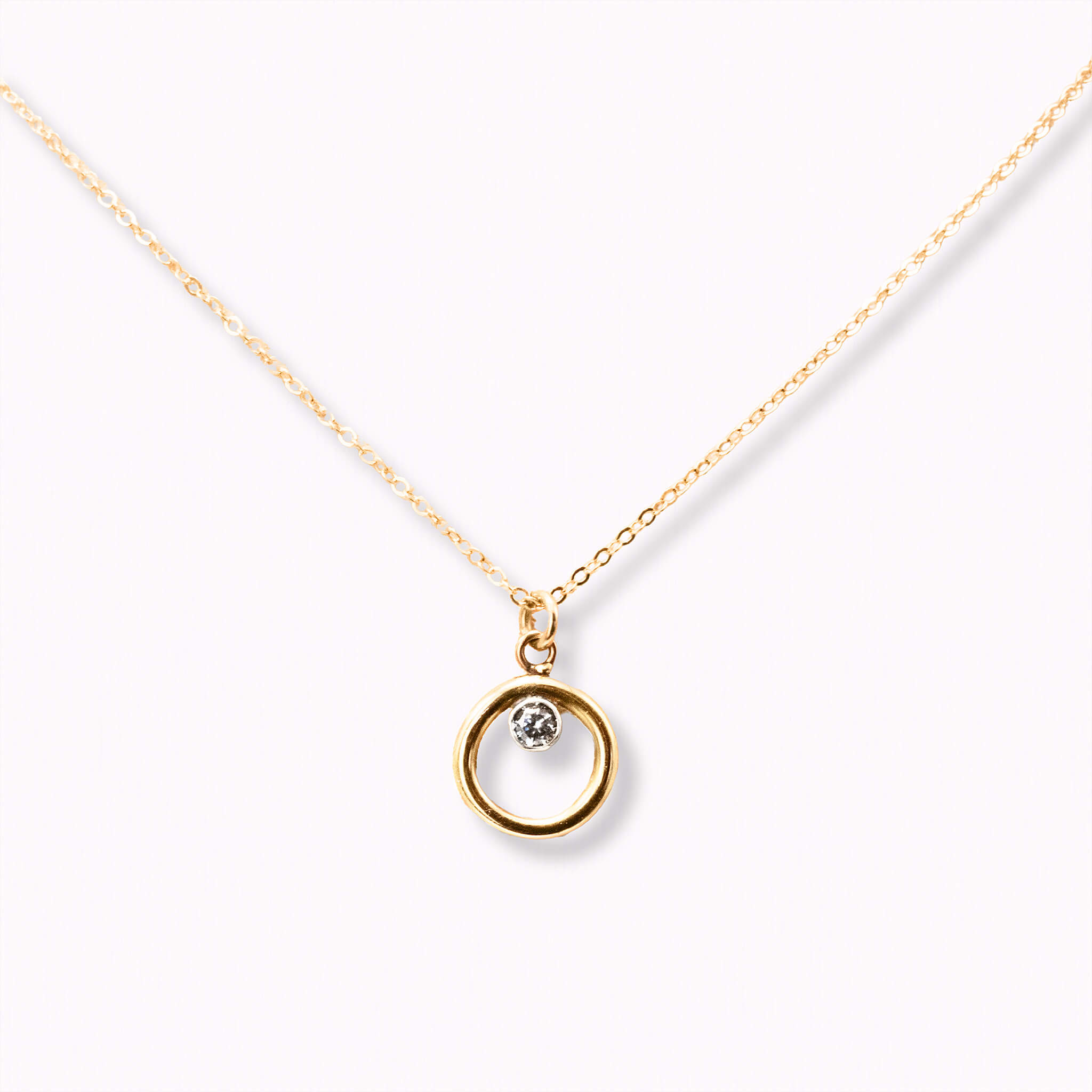 Golden Birthstone Charm Necklace - Necklaces