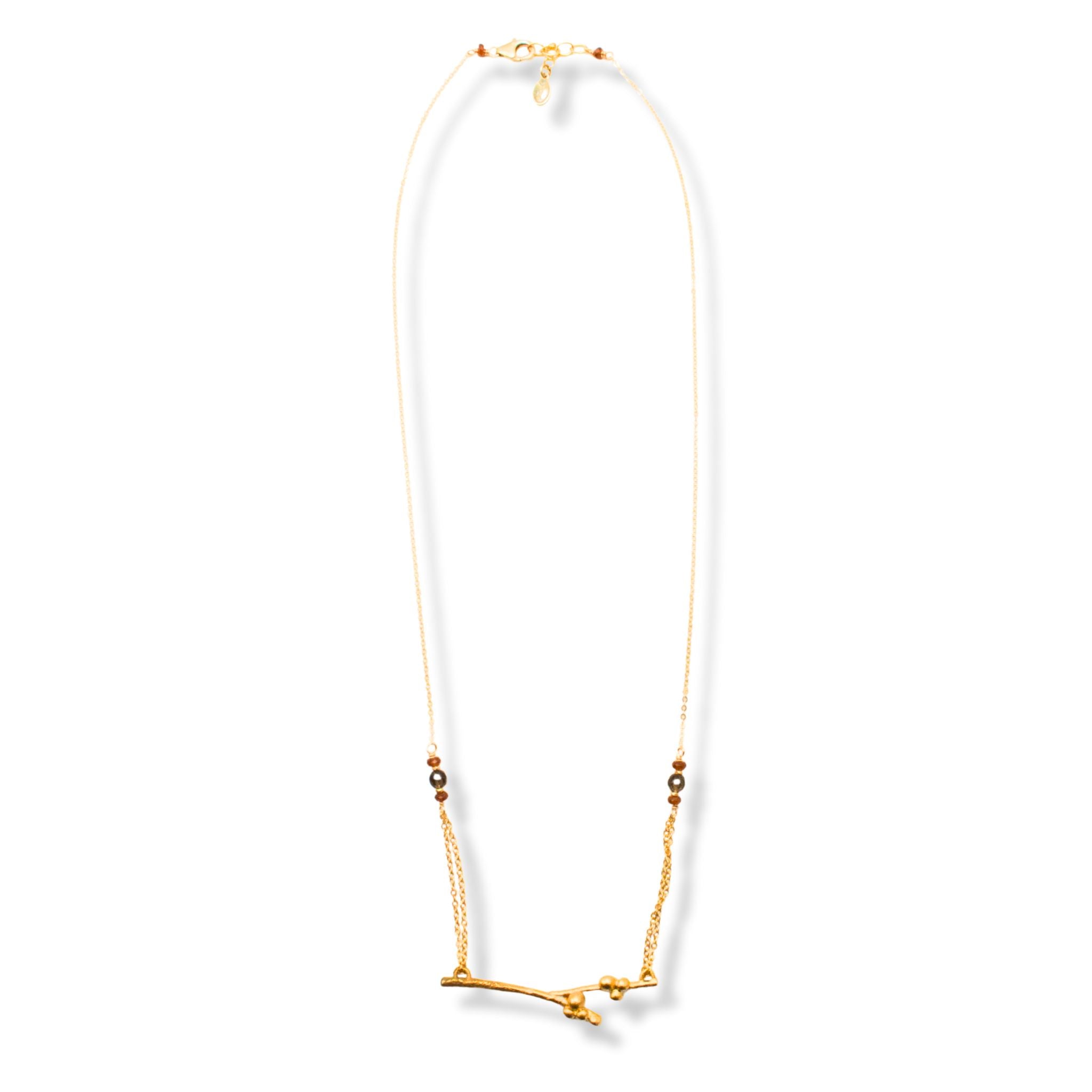 Golden Branch Necklace - Necklaces