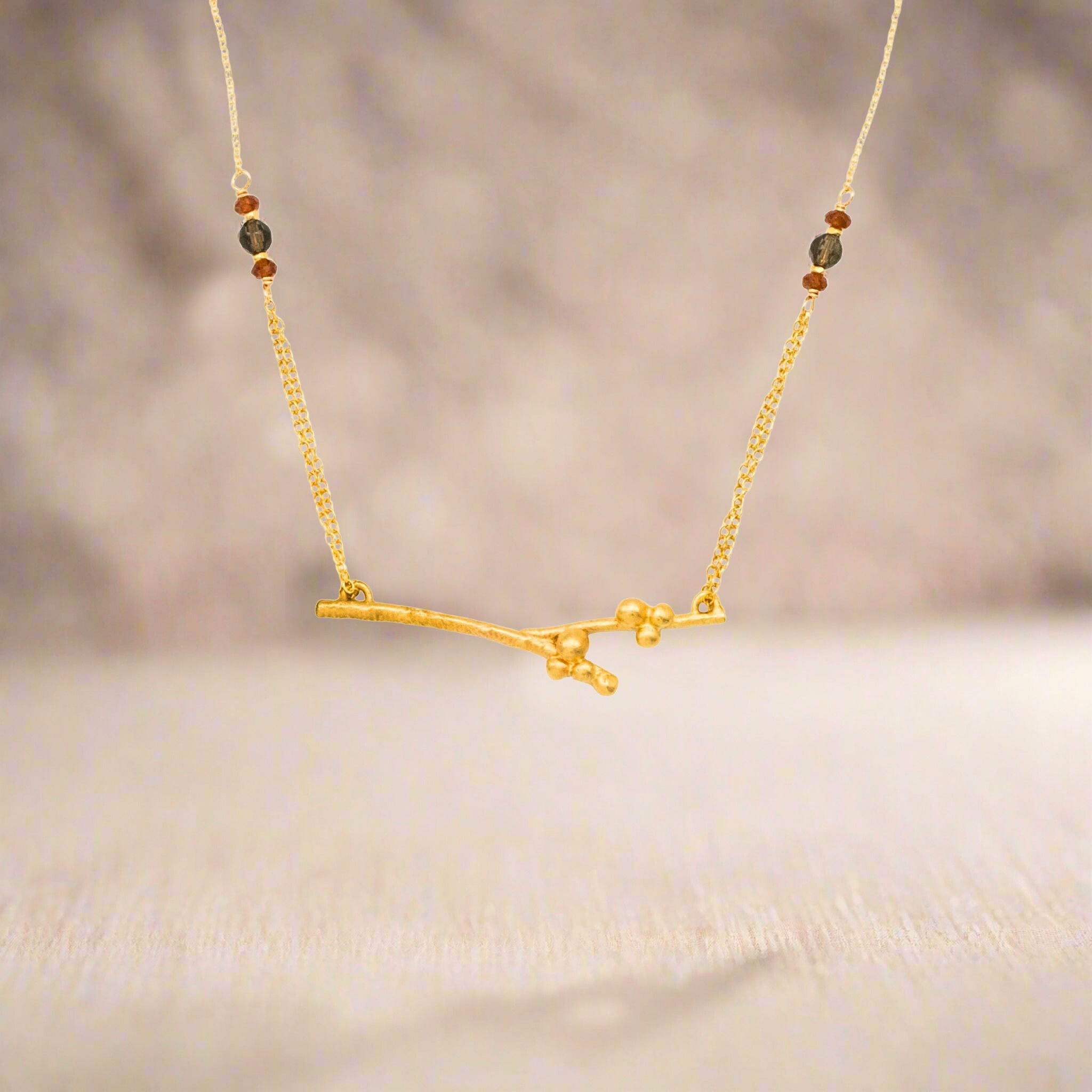 Golden Branch Necklace - Necklaces