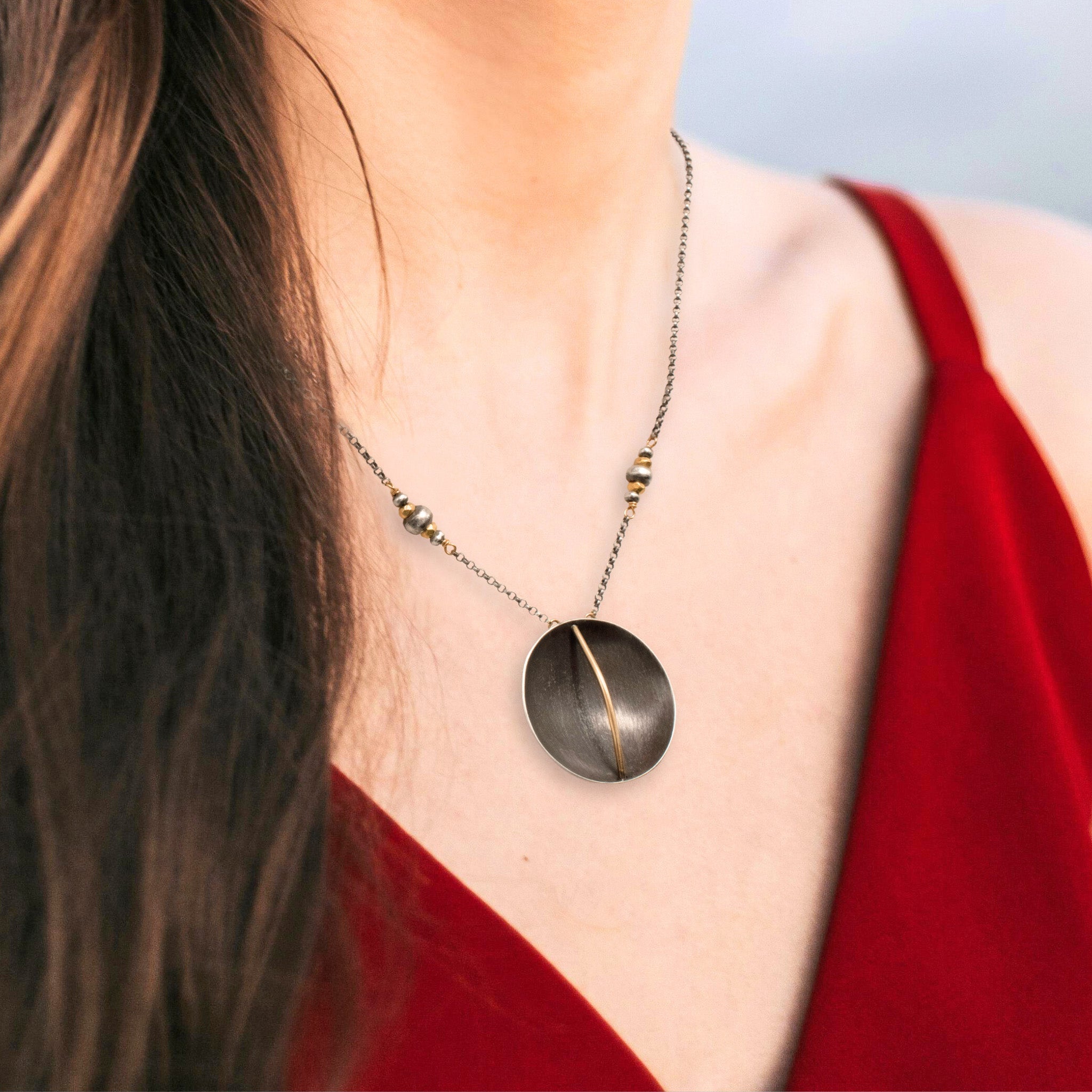 Golden Rift Pendant - Necklaces