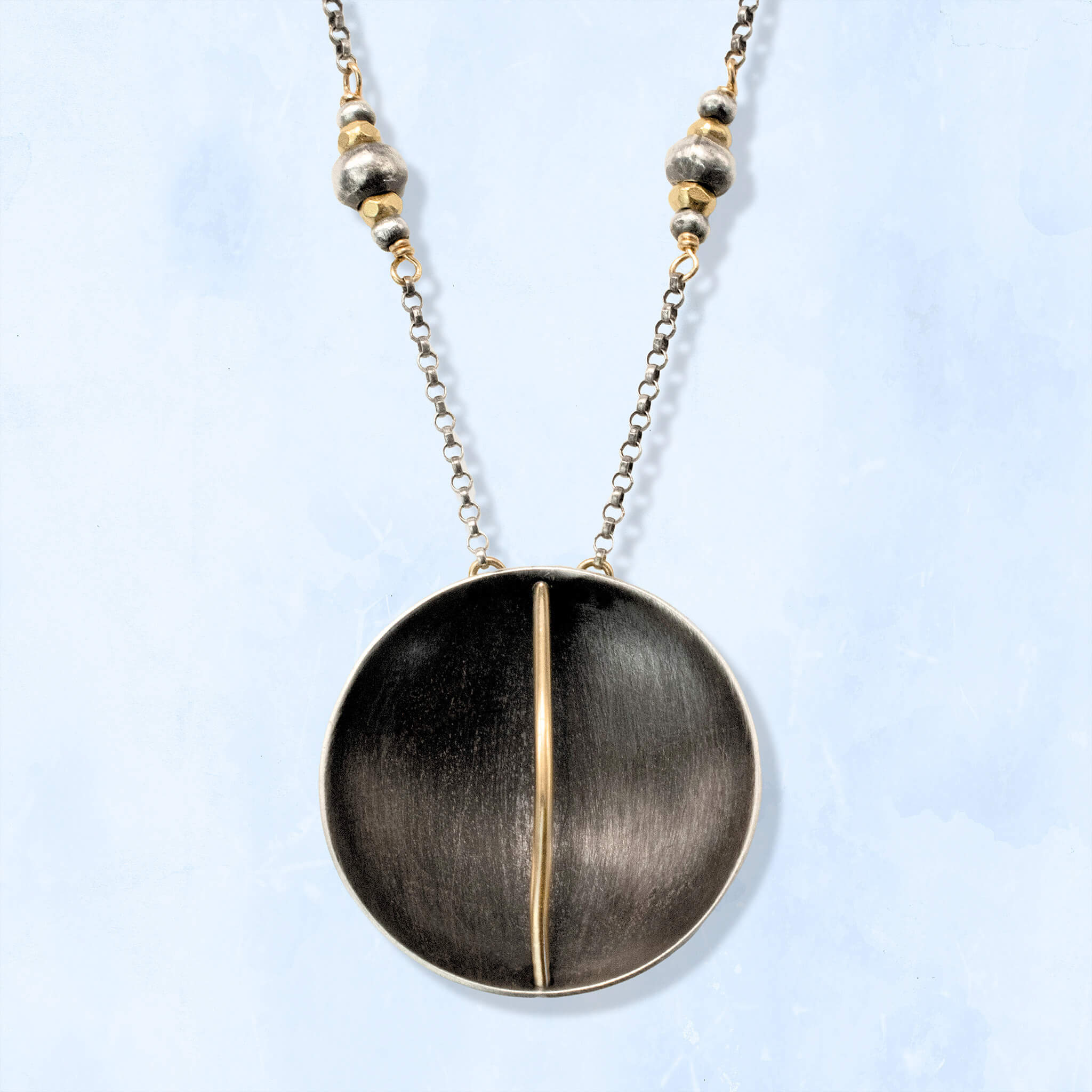 Golden Rift Pendant - Necklaces