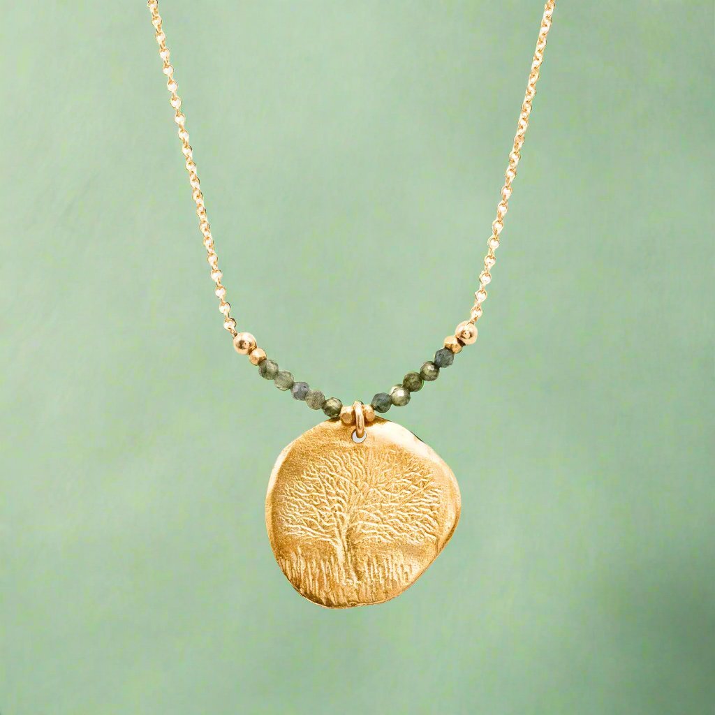 Golden Tree Necklace - Necklaces