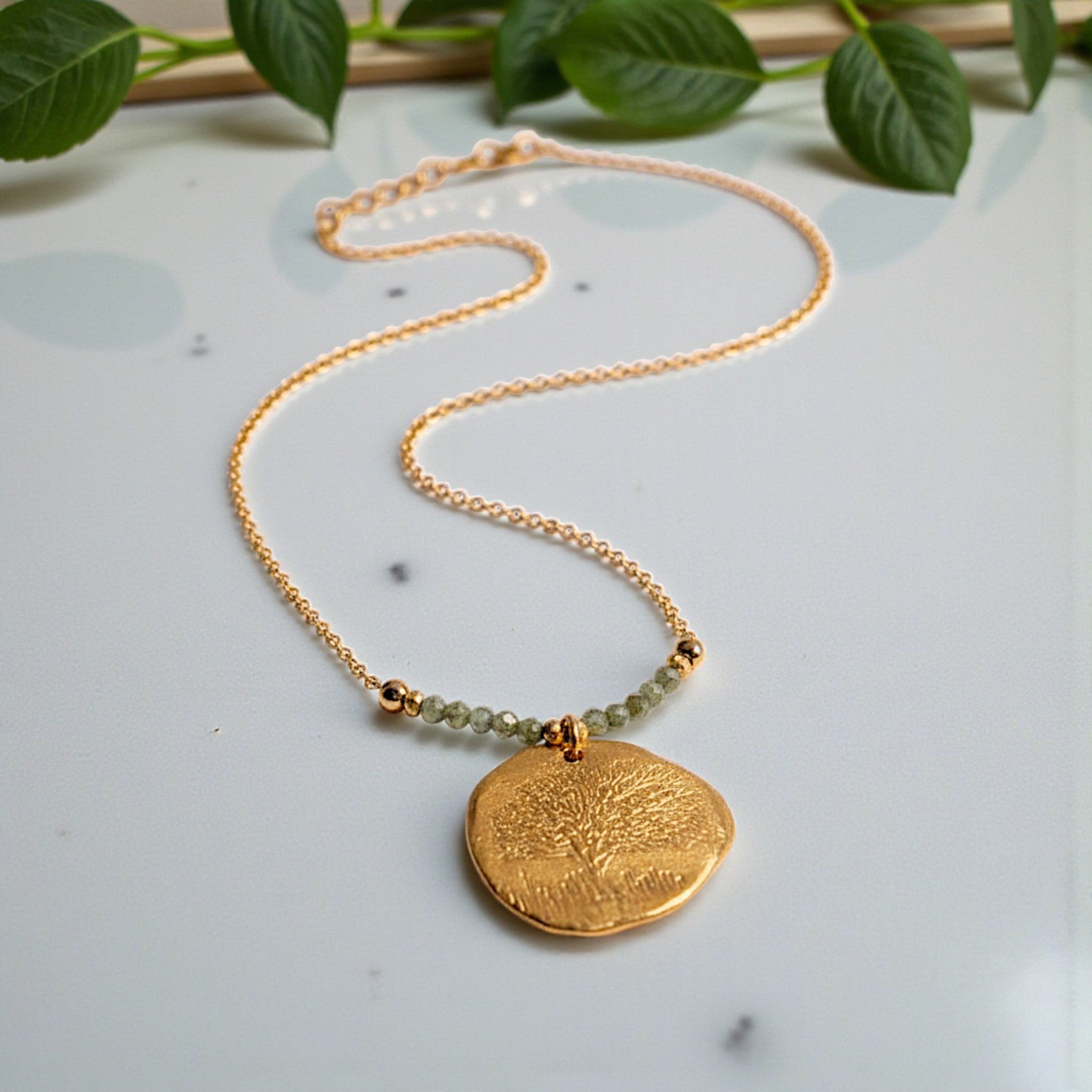 Golden Tree Necklace - Necklaces