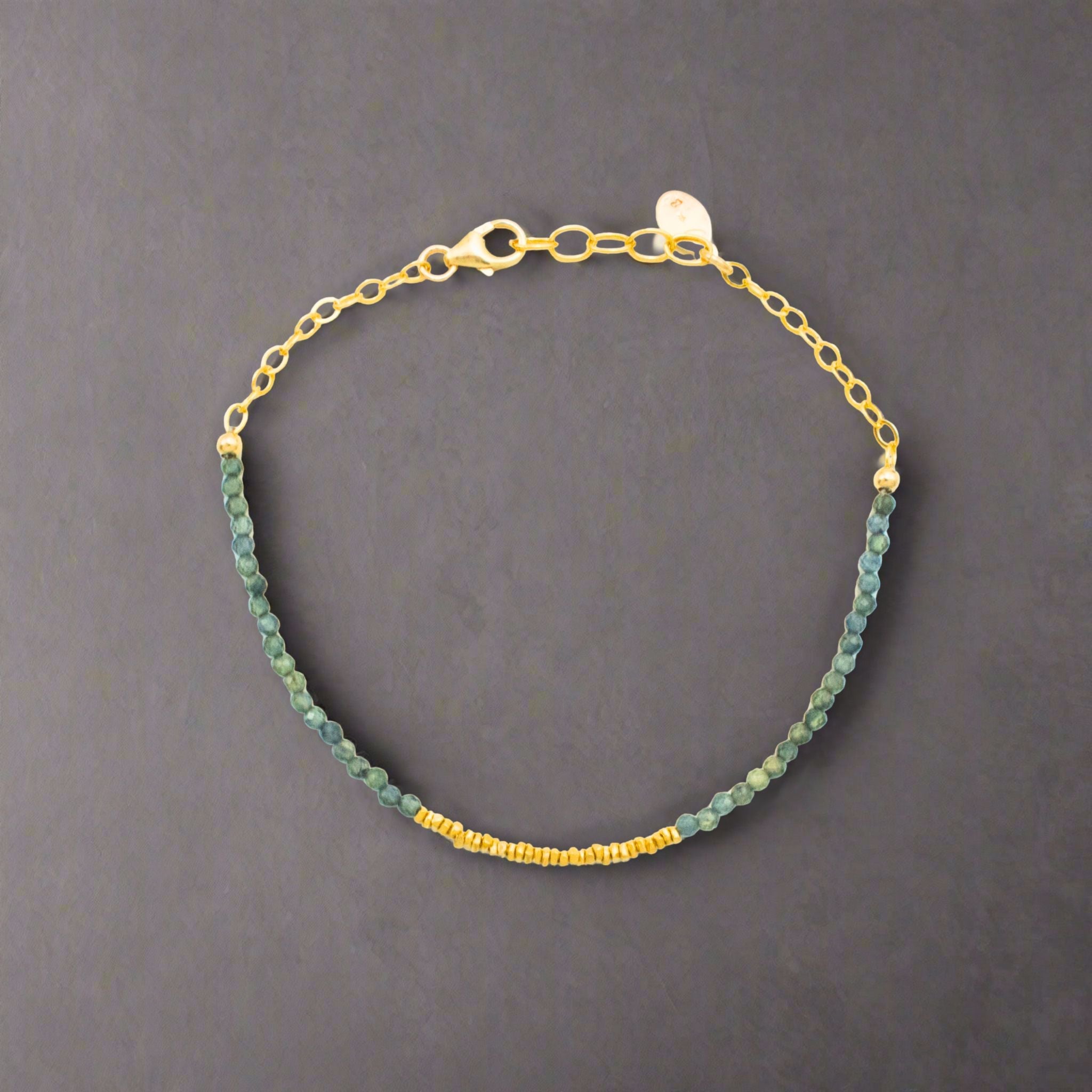 Green Sapphire Vermeil Bracelet - Bracelets
