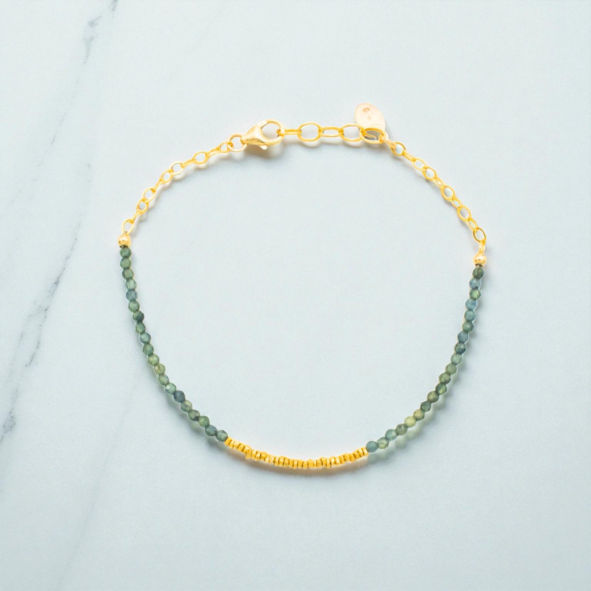 Green Sapphire Vermeil Bracelet - Bracelets