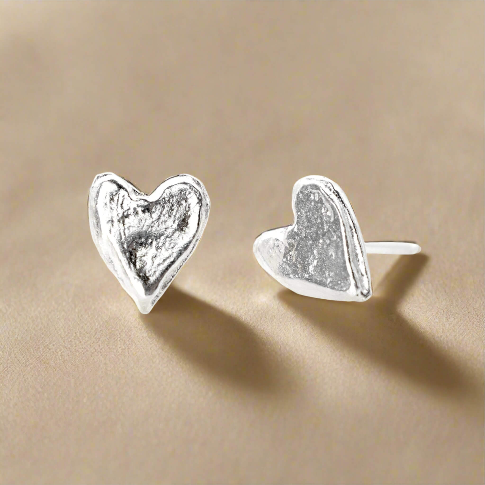 Heart Post Earring - Earrings