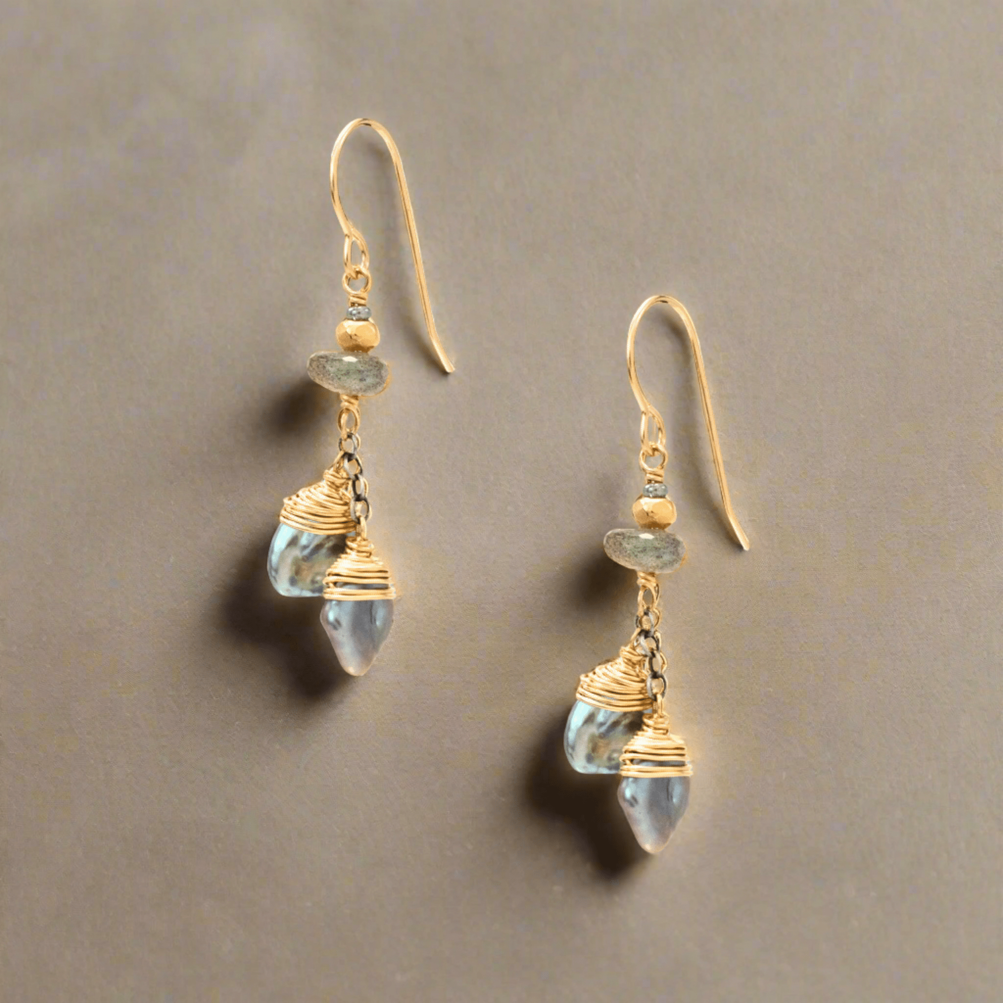 Keishi Pearl Earrings - Earrings