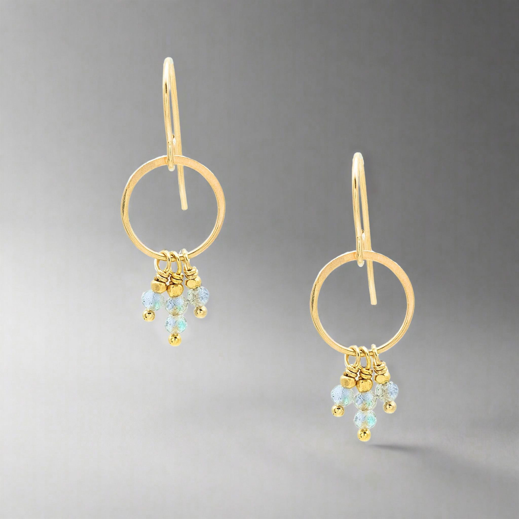 Labradorite Trio Earring - Earrings