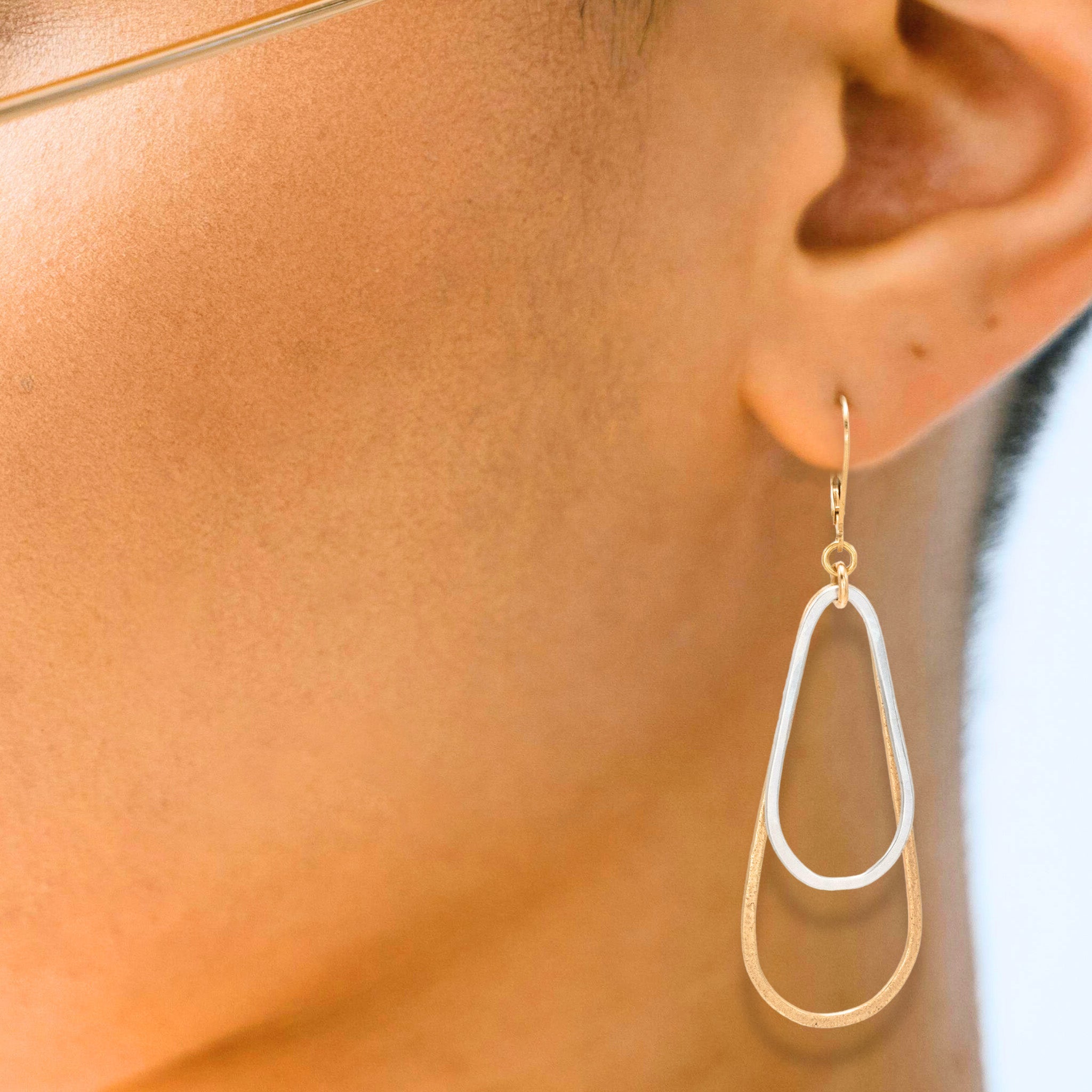 Long Teardrop Earrings - Earrings