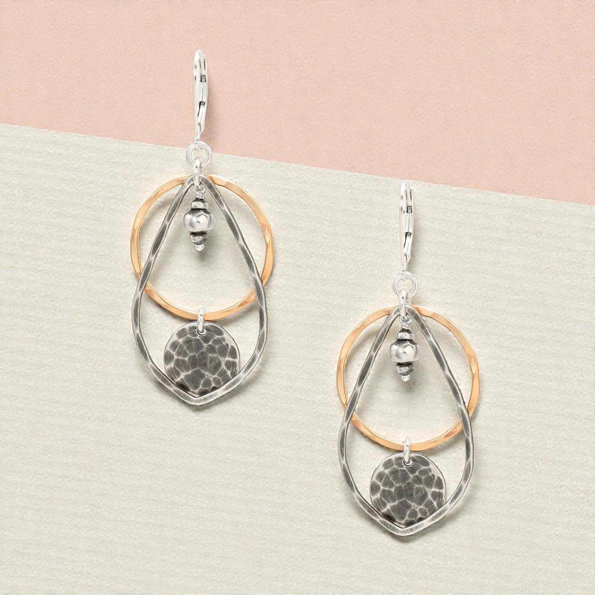 Mixed Stratum Leaf Earrings - Earrings