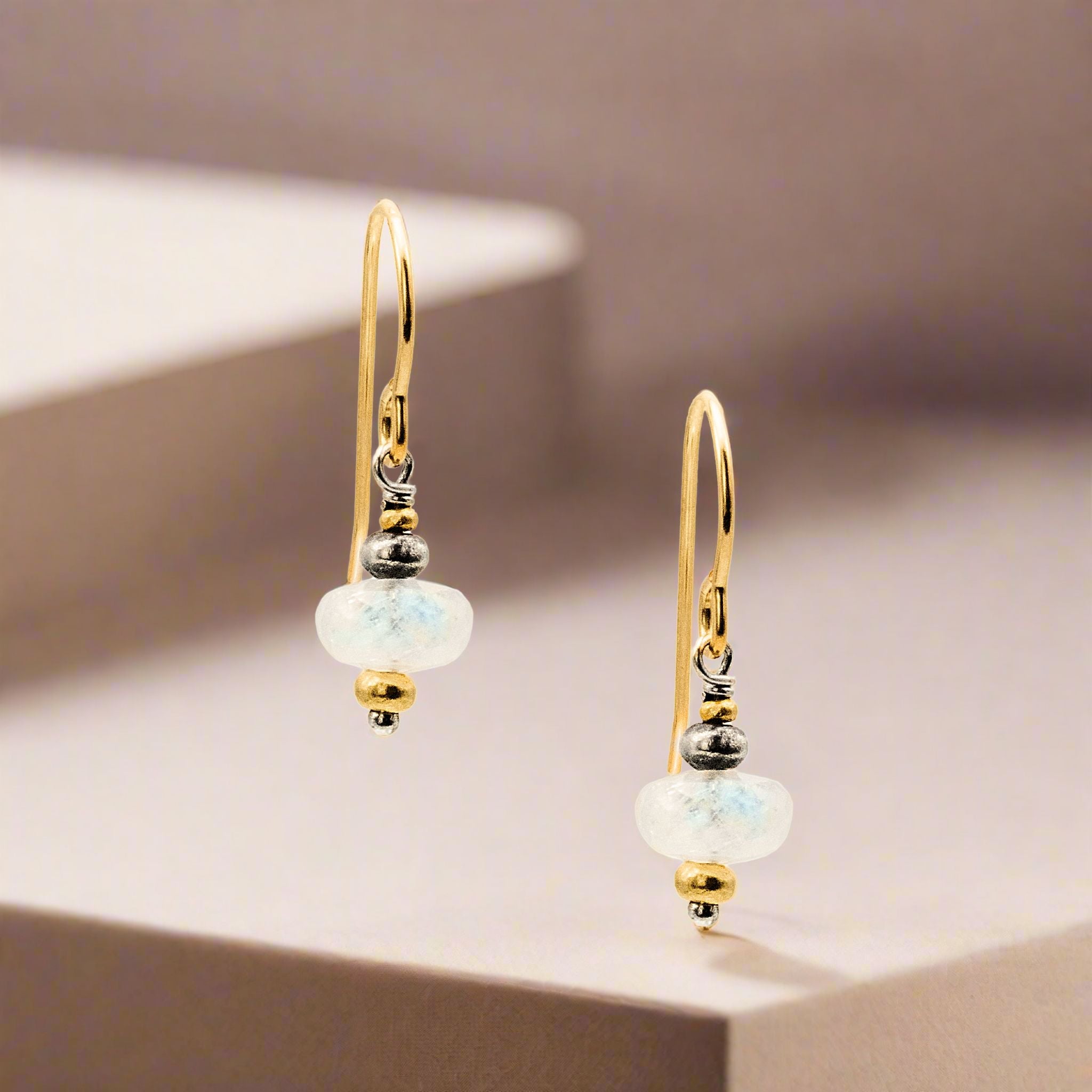 Moonstone Drop Earring - Earrings
