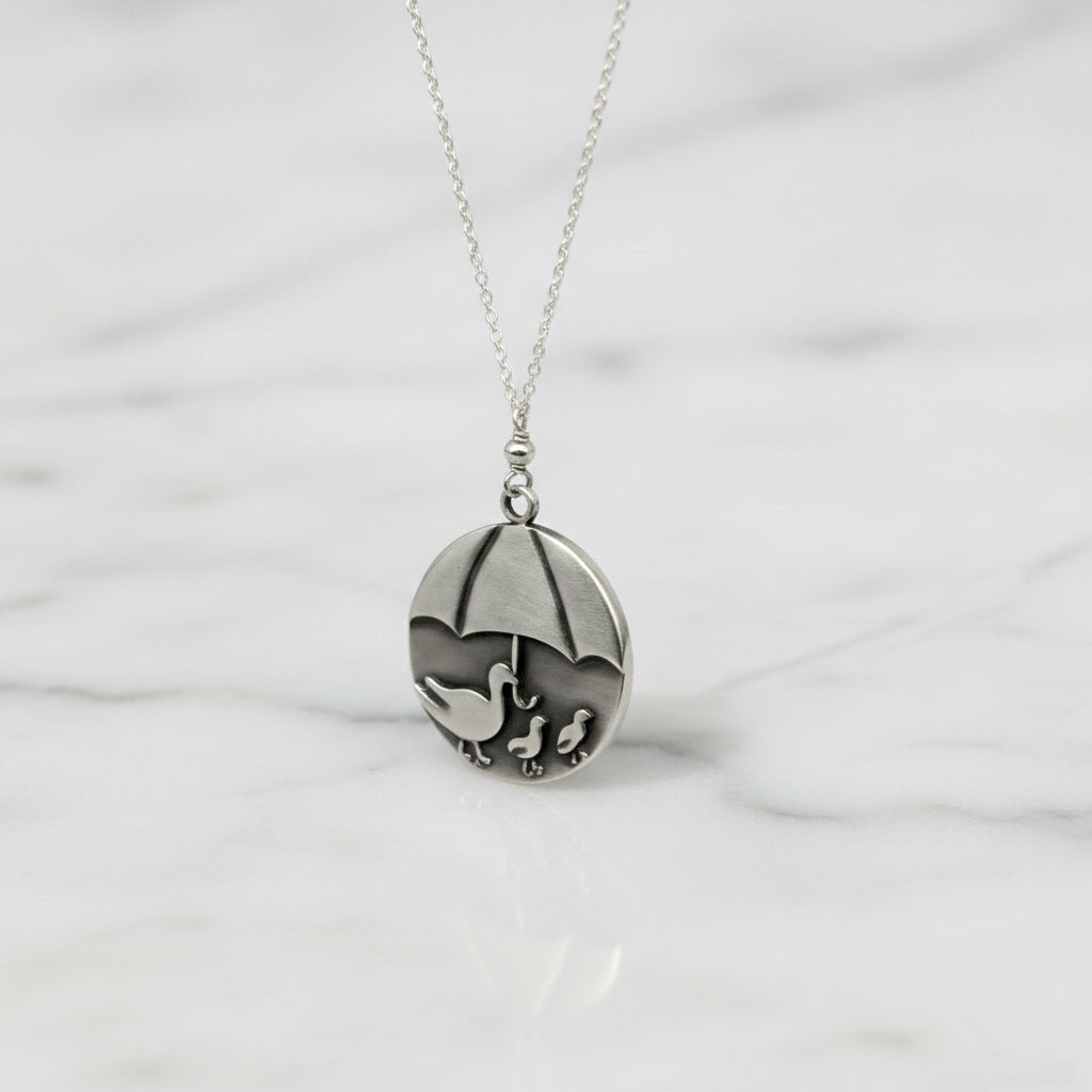Mother and her Little Ducklings Necklace - Necklaces