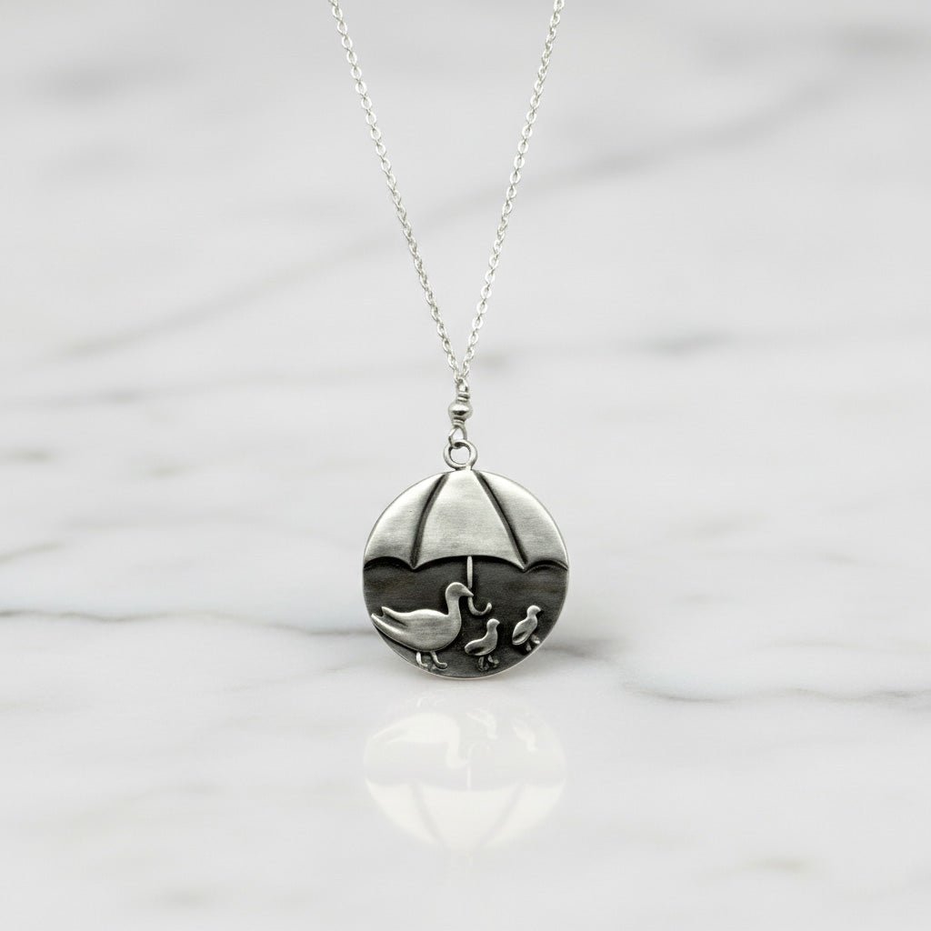Mother and her Little Ducklings Necklace - Necklaces