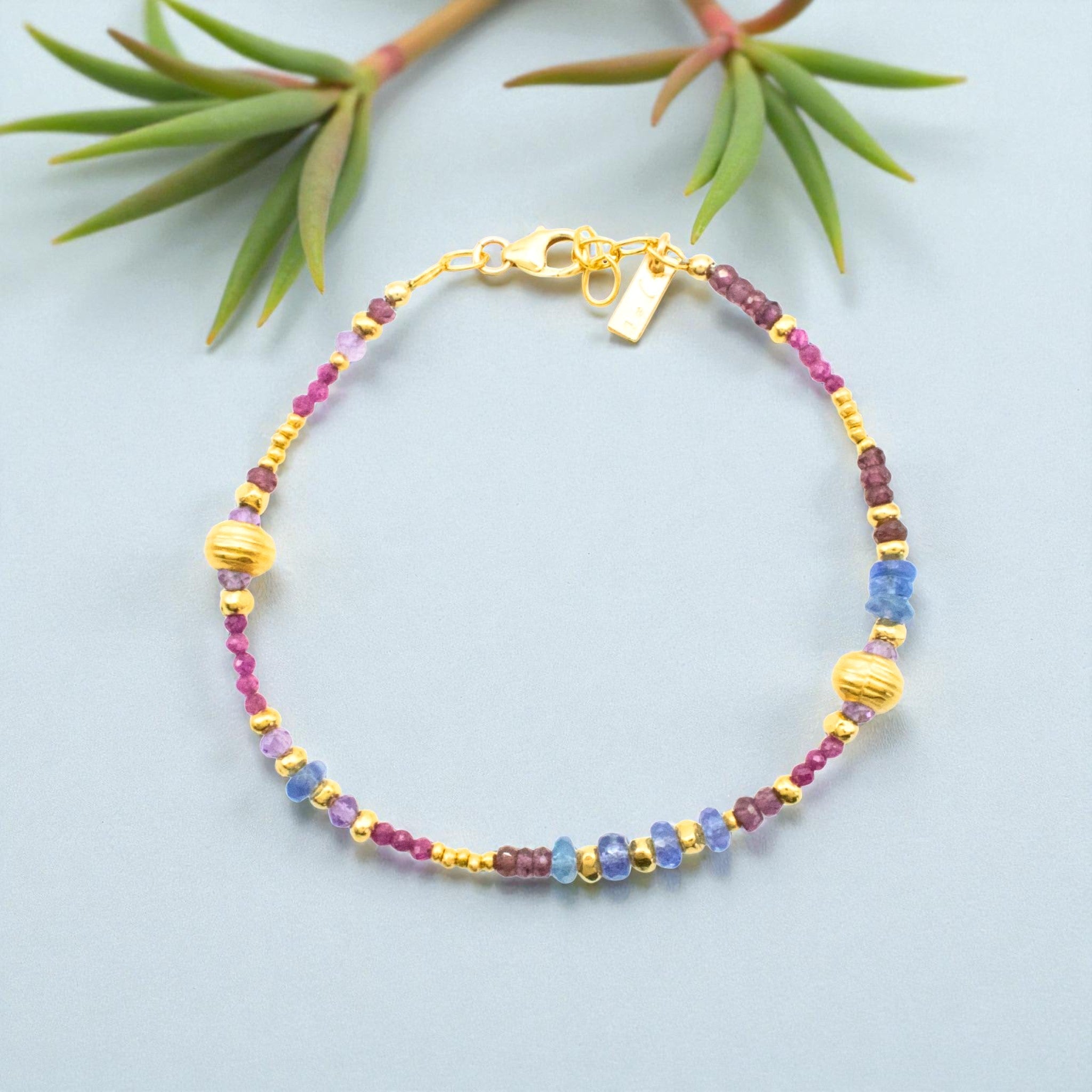 Multi Gemstone Vermeil Bracelet - Bracelets