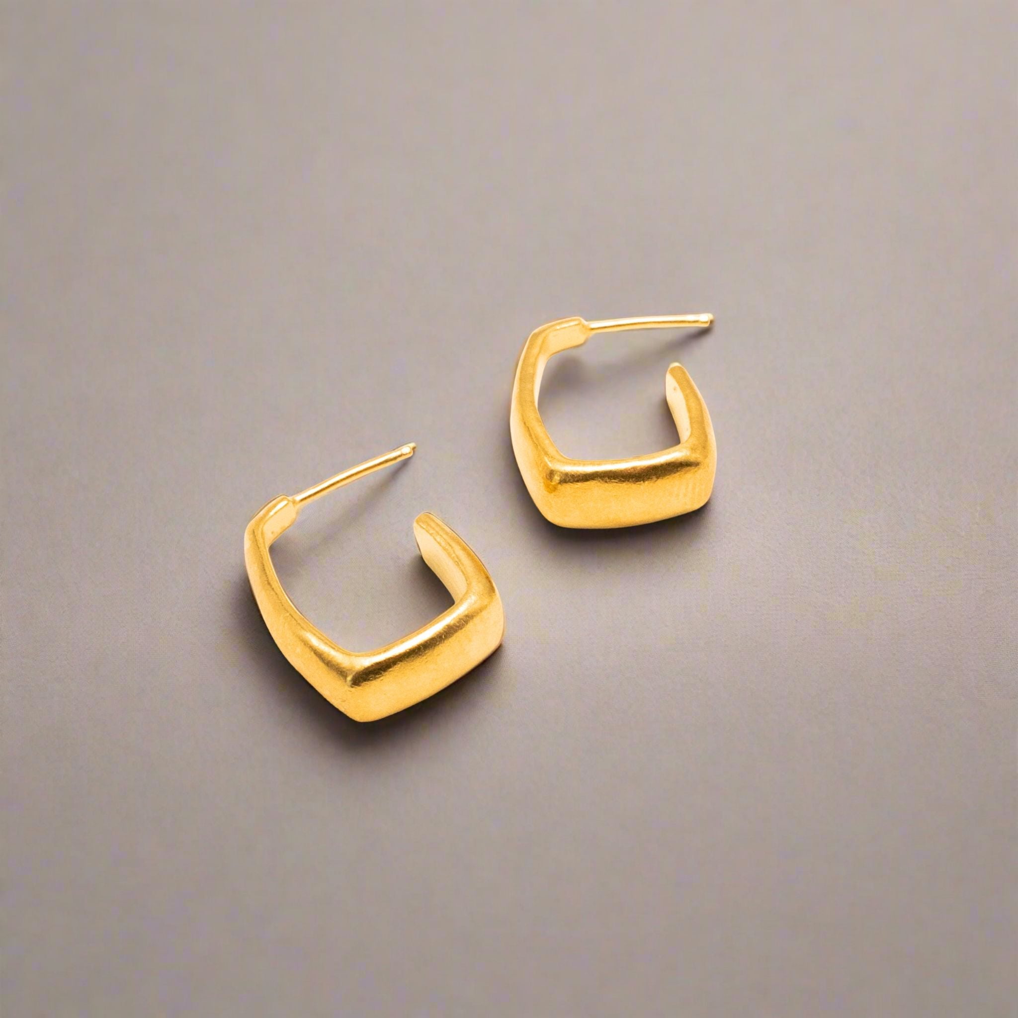 Open Square Earrings - Earrings