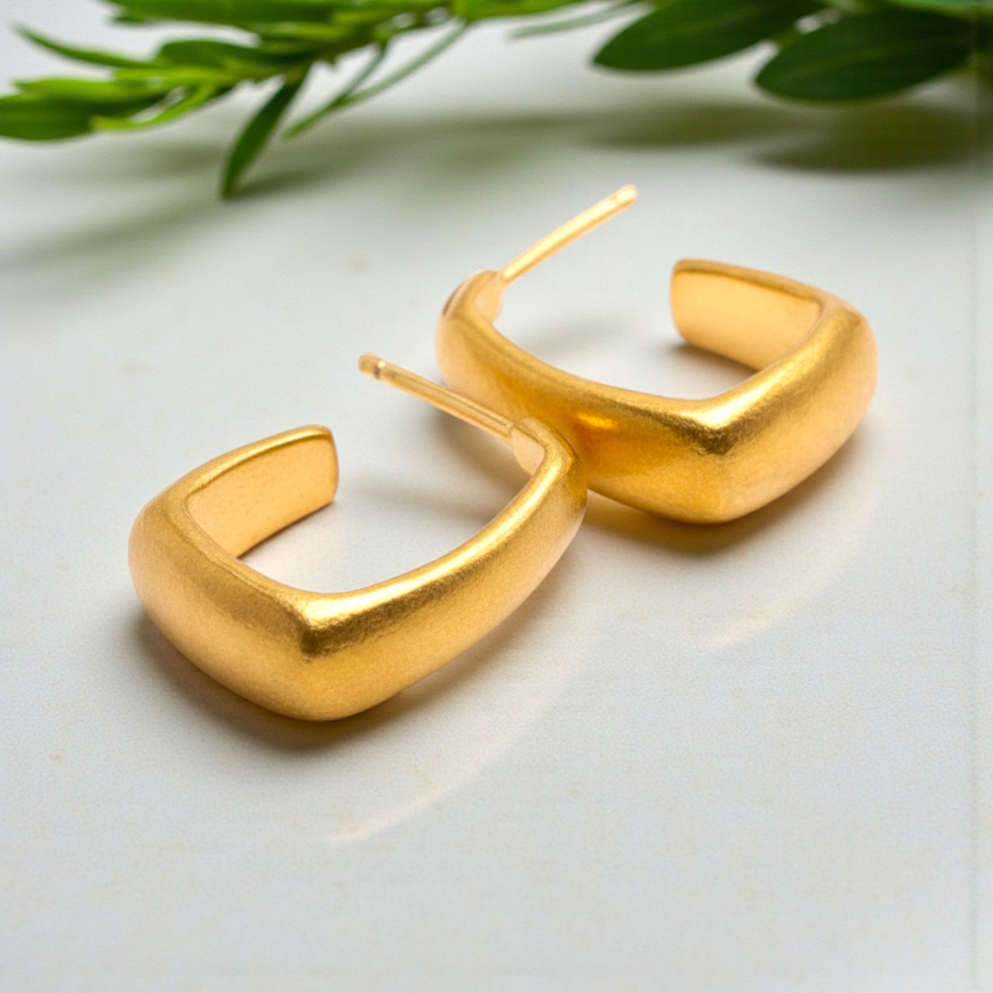 Open Square Earrings - Earrings