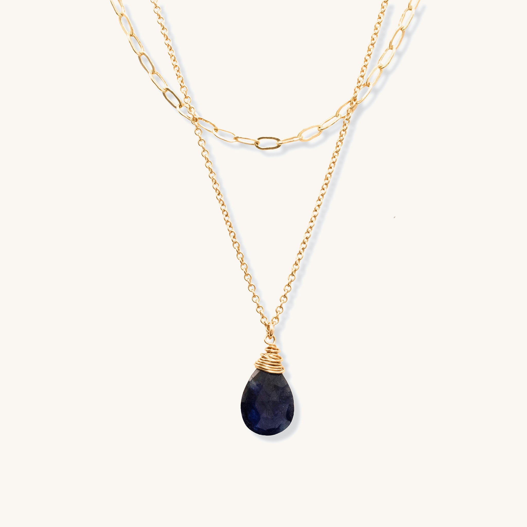 Sapphire Trellis Necklace - Necklaces