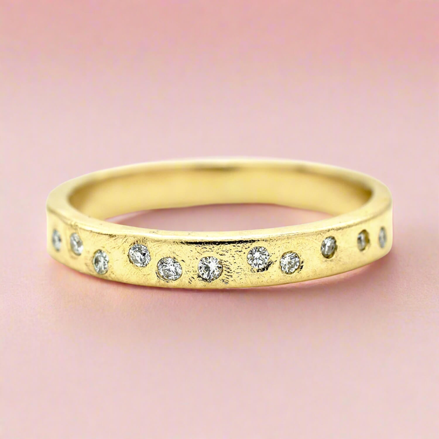 Scattered Diamond Ring
