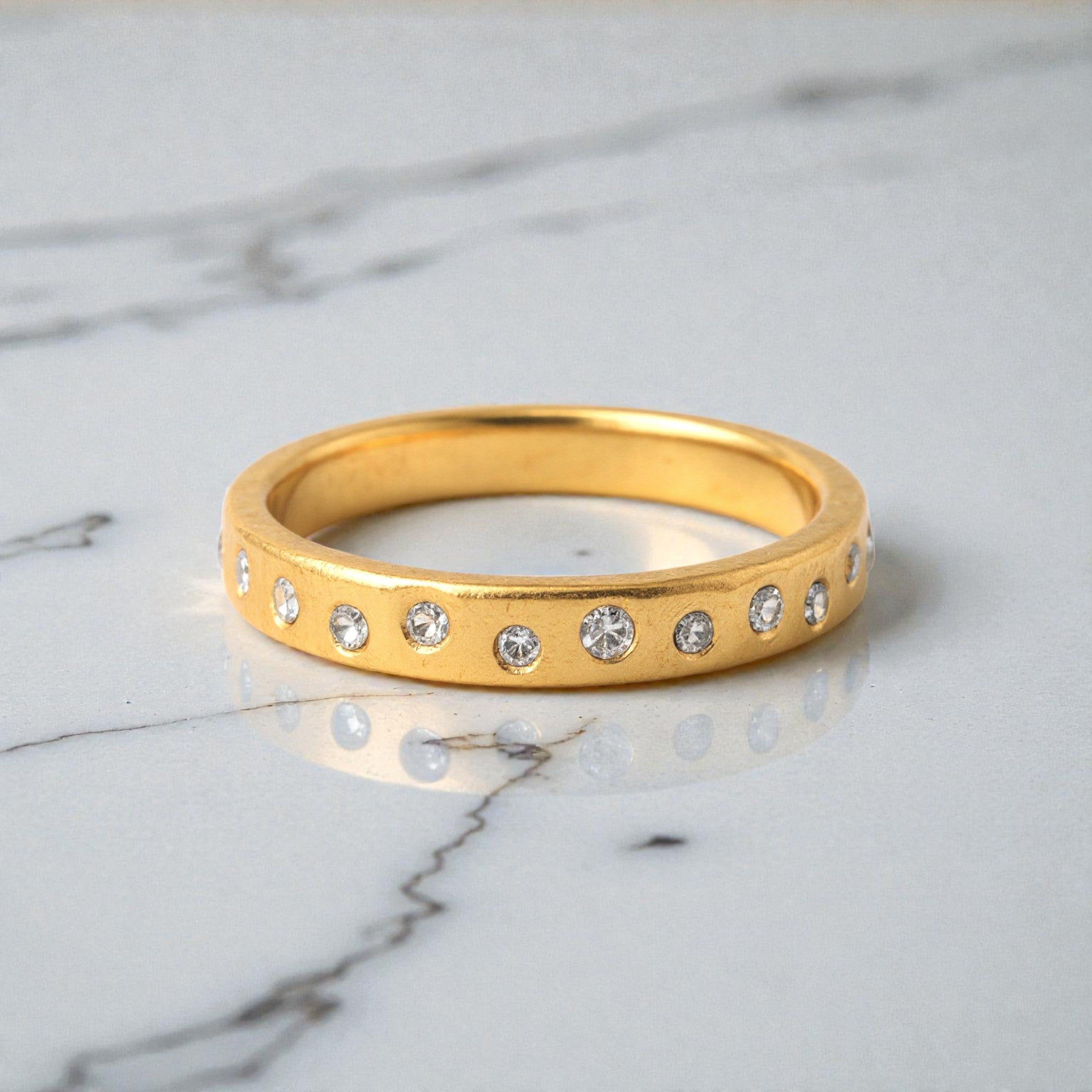 Scattered Diamond Ring - Rings