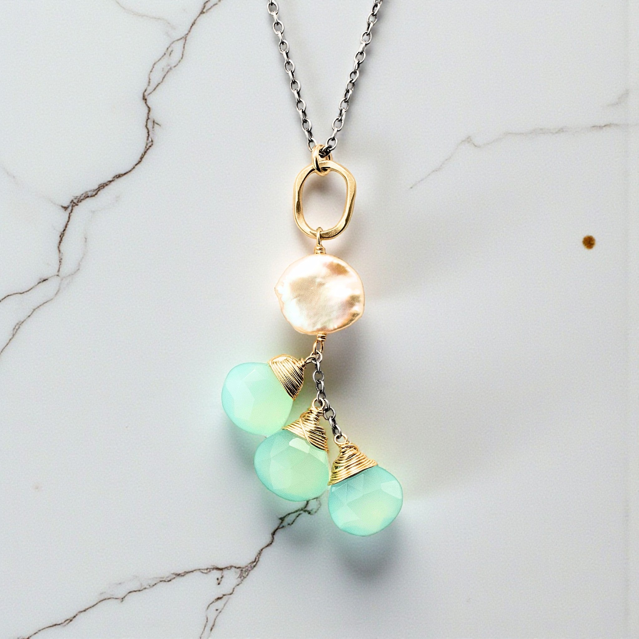 Serene Seas Necklace - Necklaces