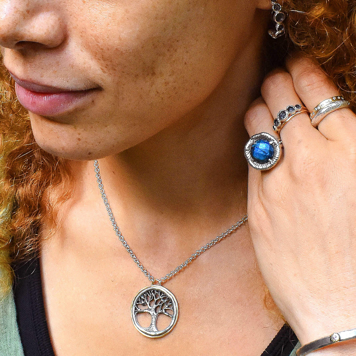 Shadowfall Labradorite Ring - Rings