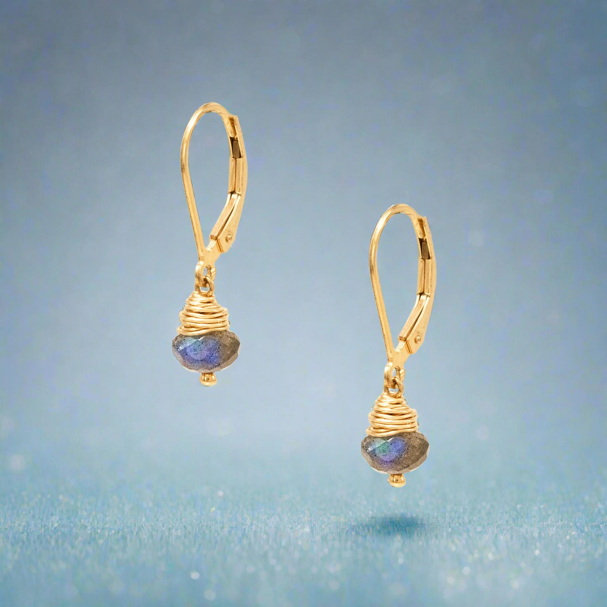 Shadowfire Labradorite Drops - Earrings