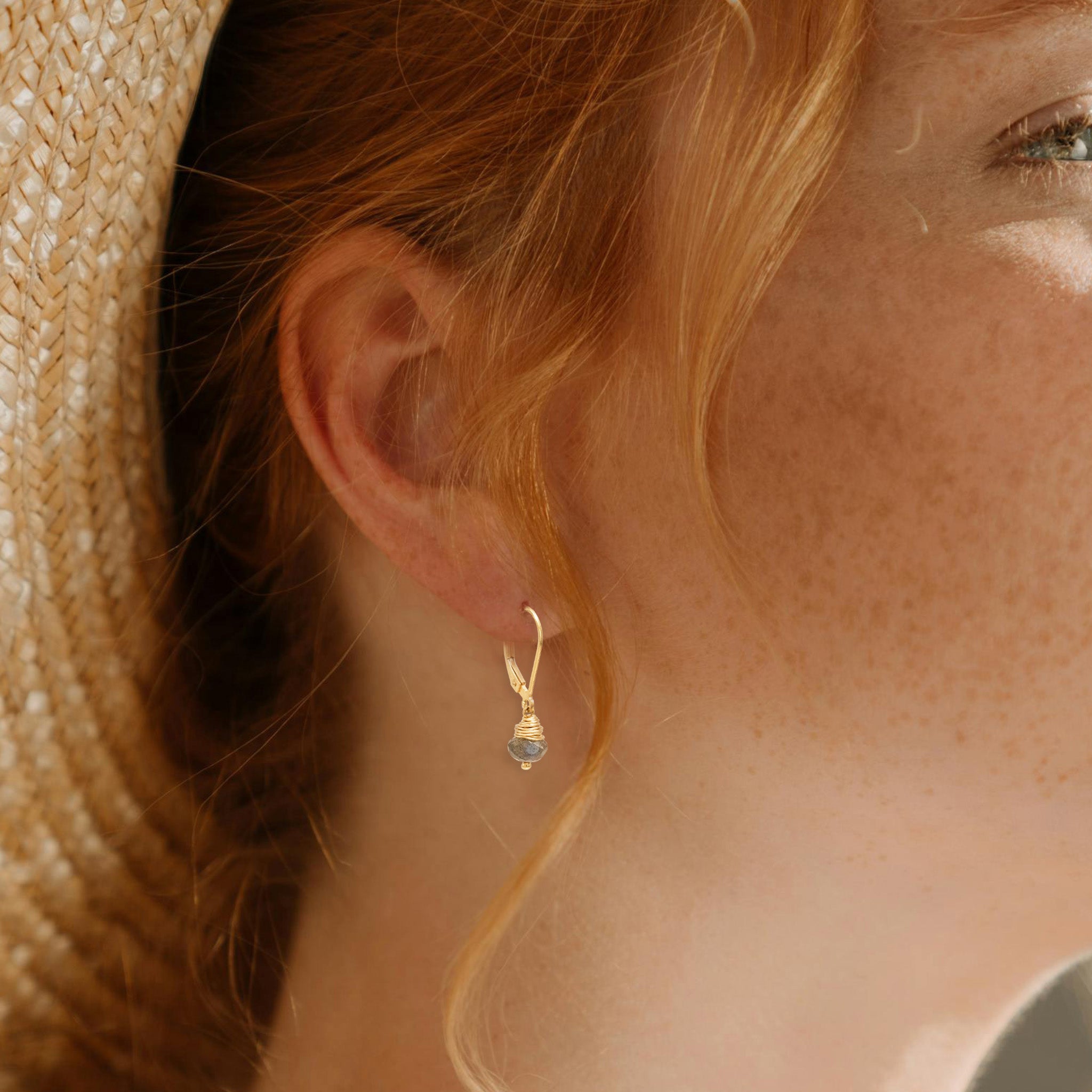 Shadowfire Labradorite Drops - Earrings