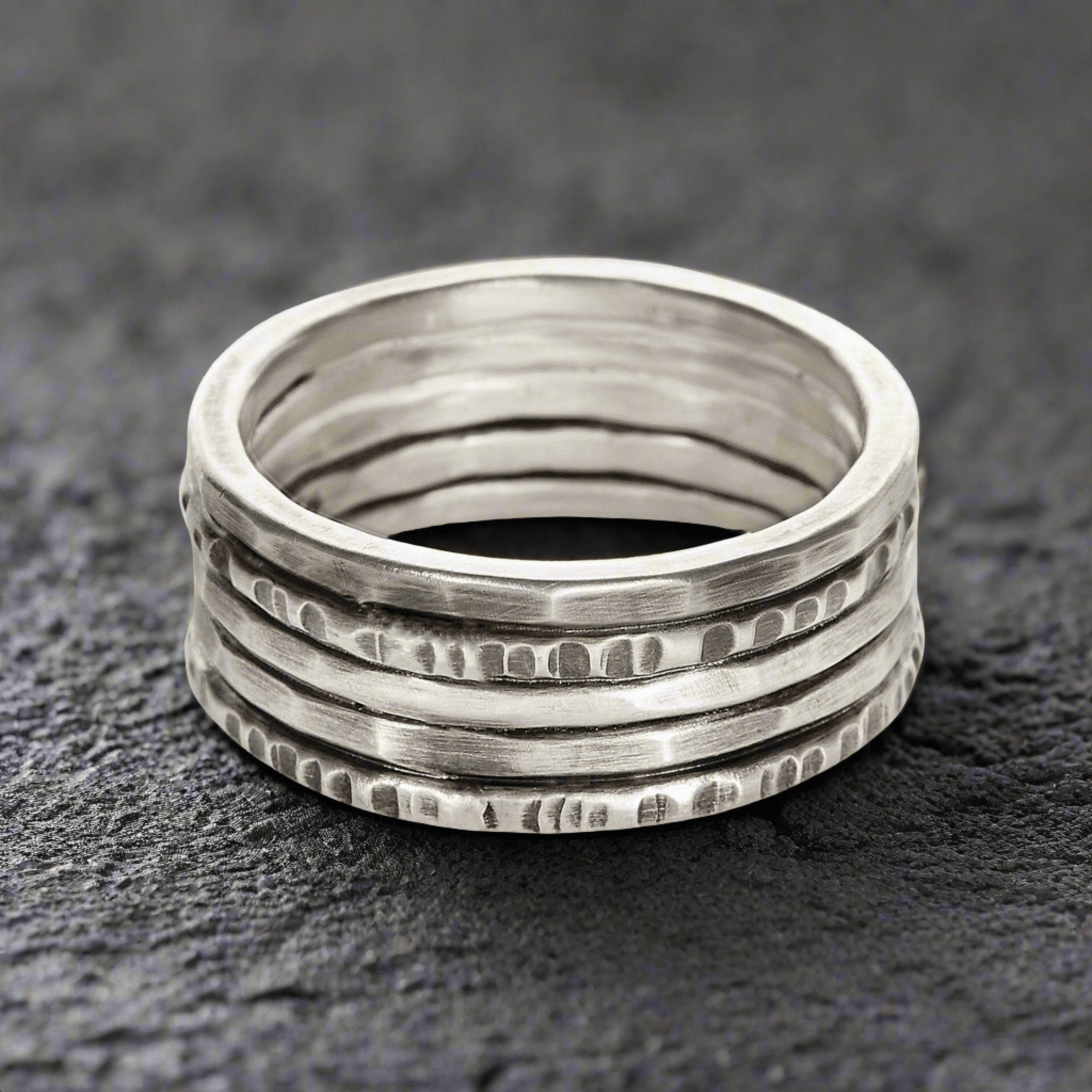 Silver Amalgam Band - Rings