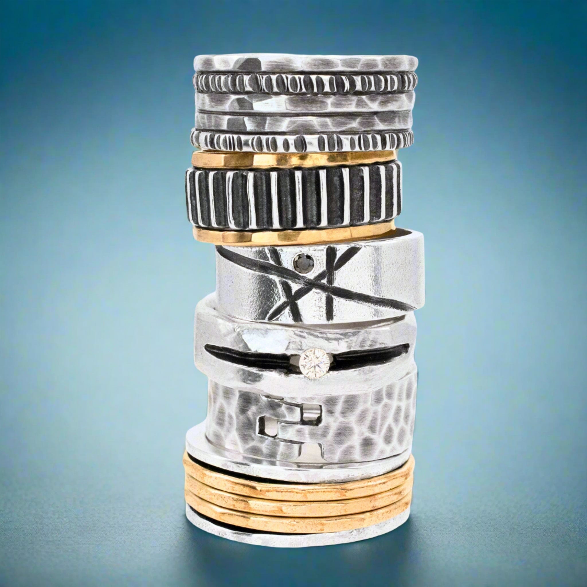 Silver Amalgam Band - Rings