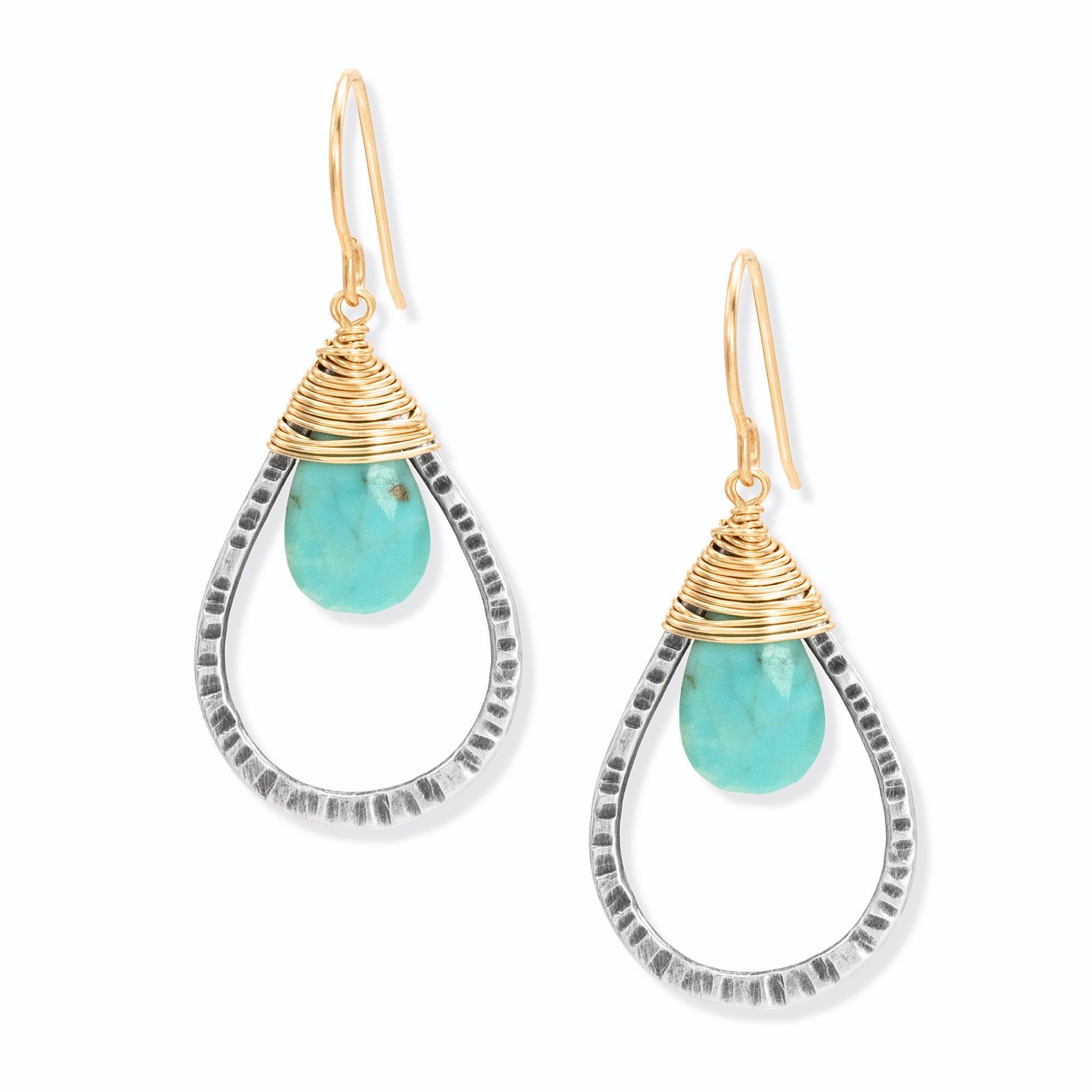 Silver And Sky Earring -