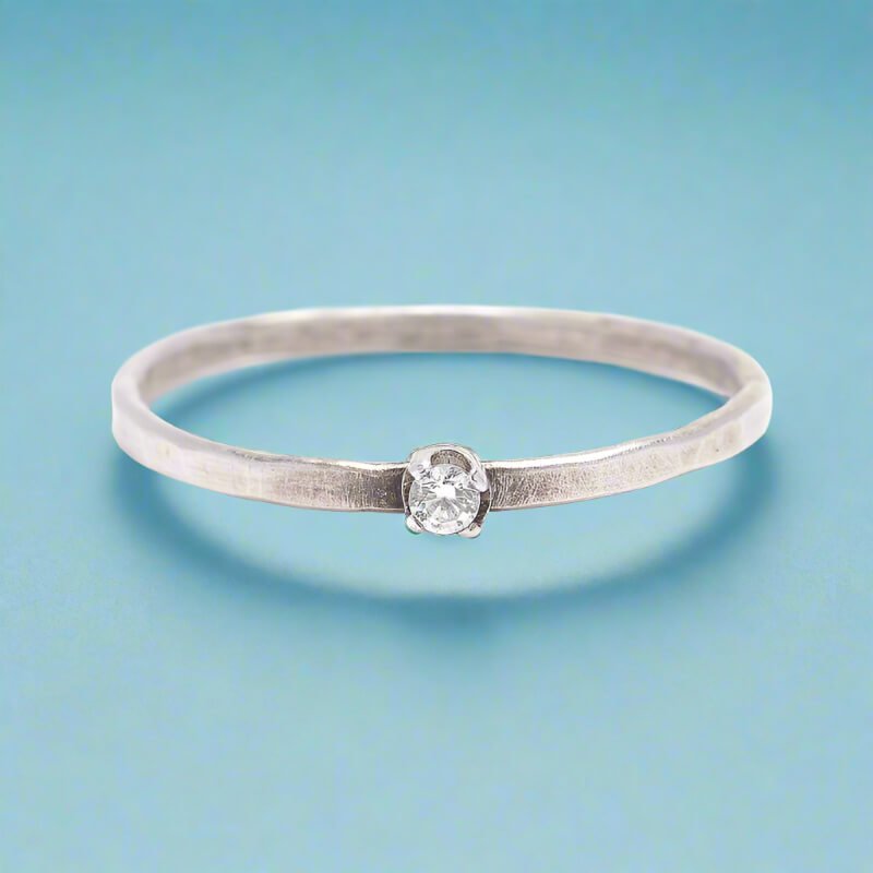 Sterling Sparkle Stacker - Rings